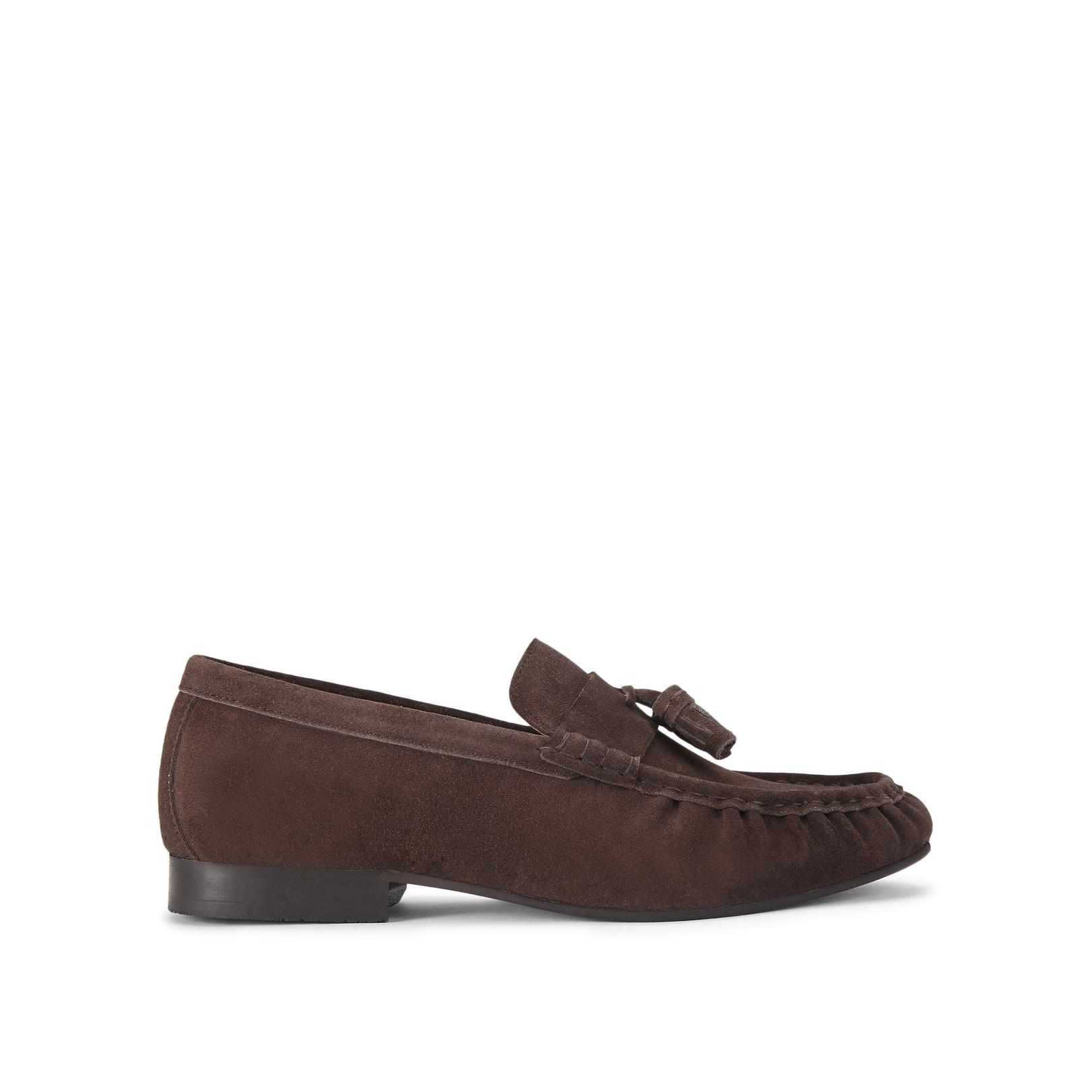 KG Kurt Geiger Men's Loafer Brown Suede Frankie
