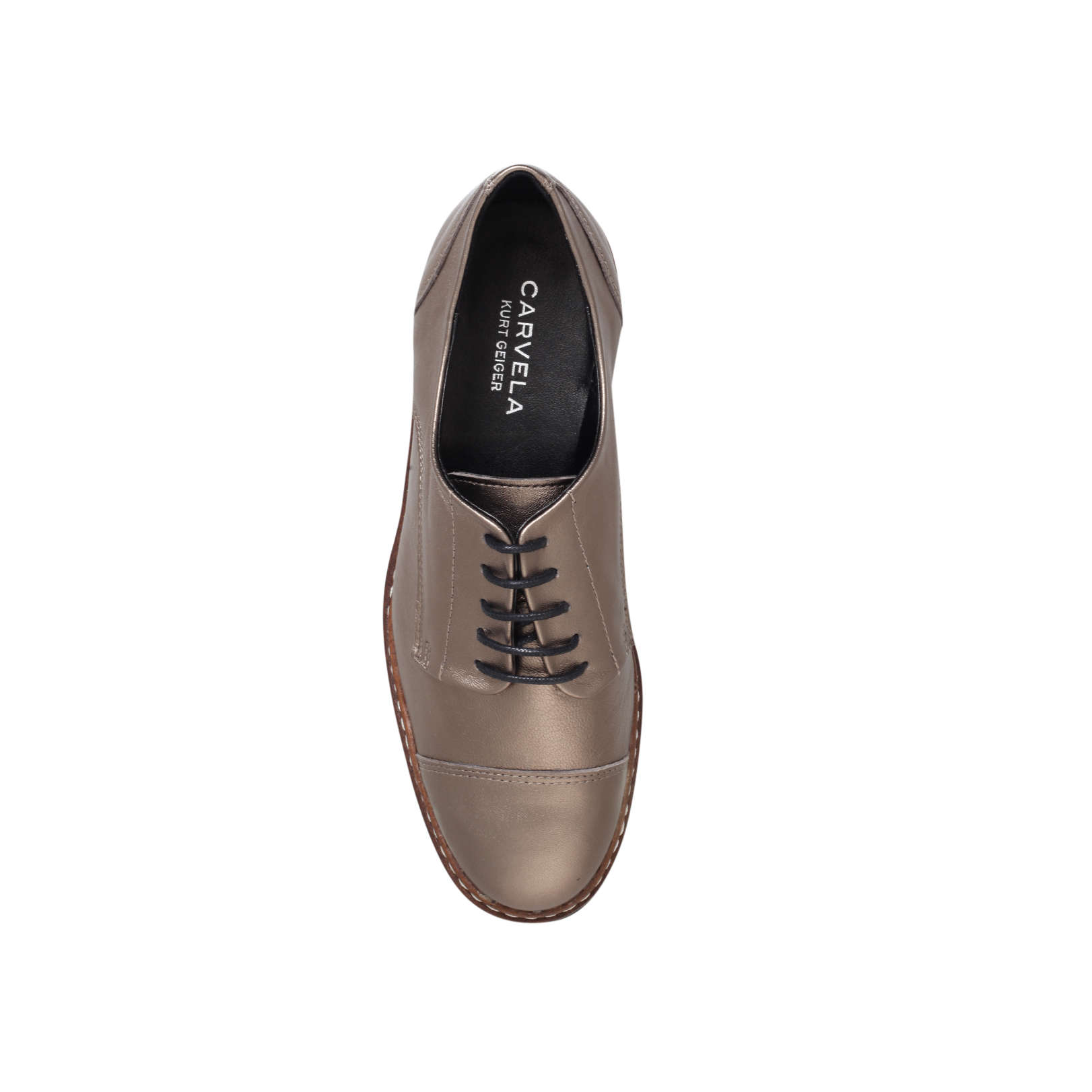 LOVE Carvela Kurt Geiger Love Bronze Leather Flat Formal