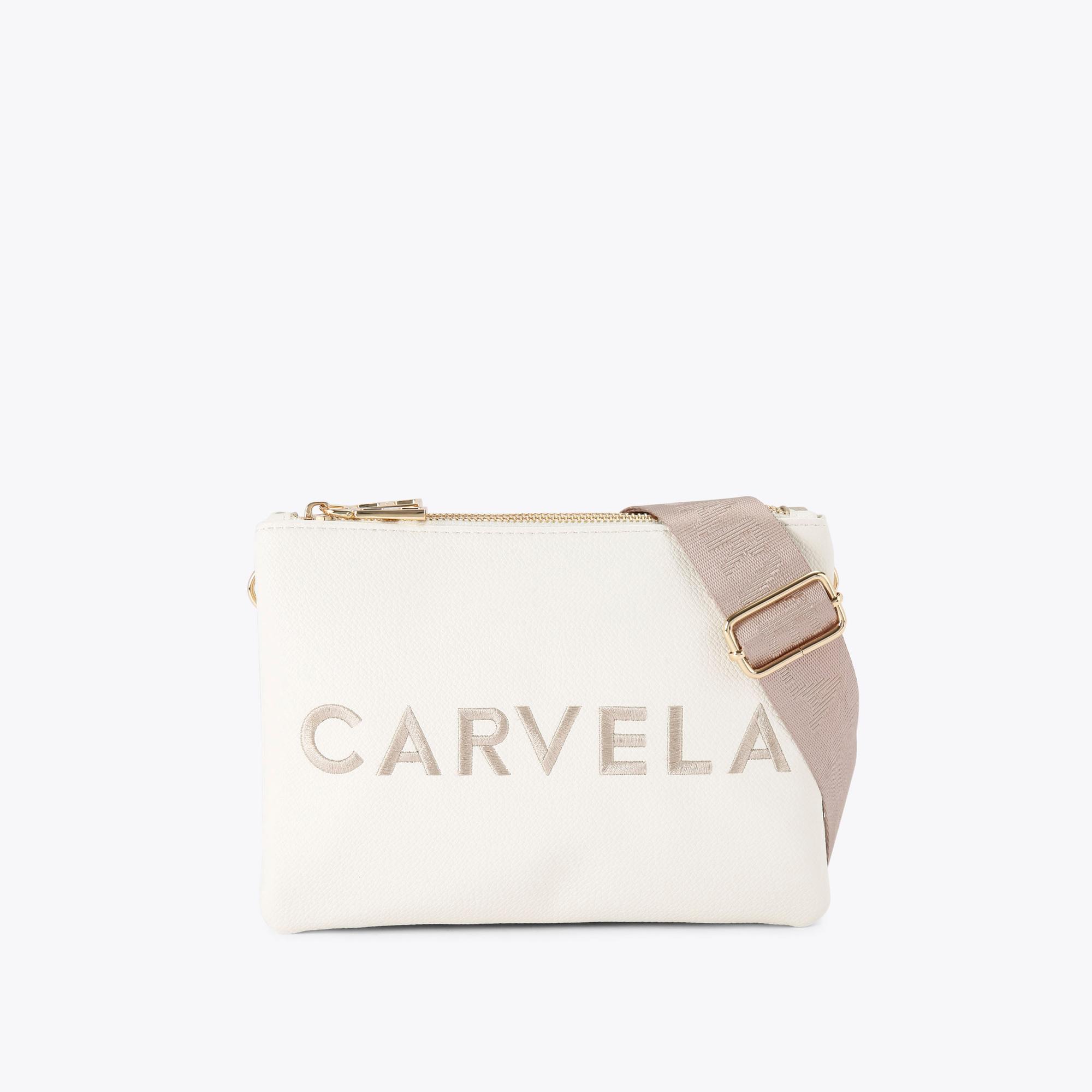 Carvela Women's Cross Body Bag Bone Frame Double