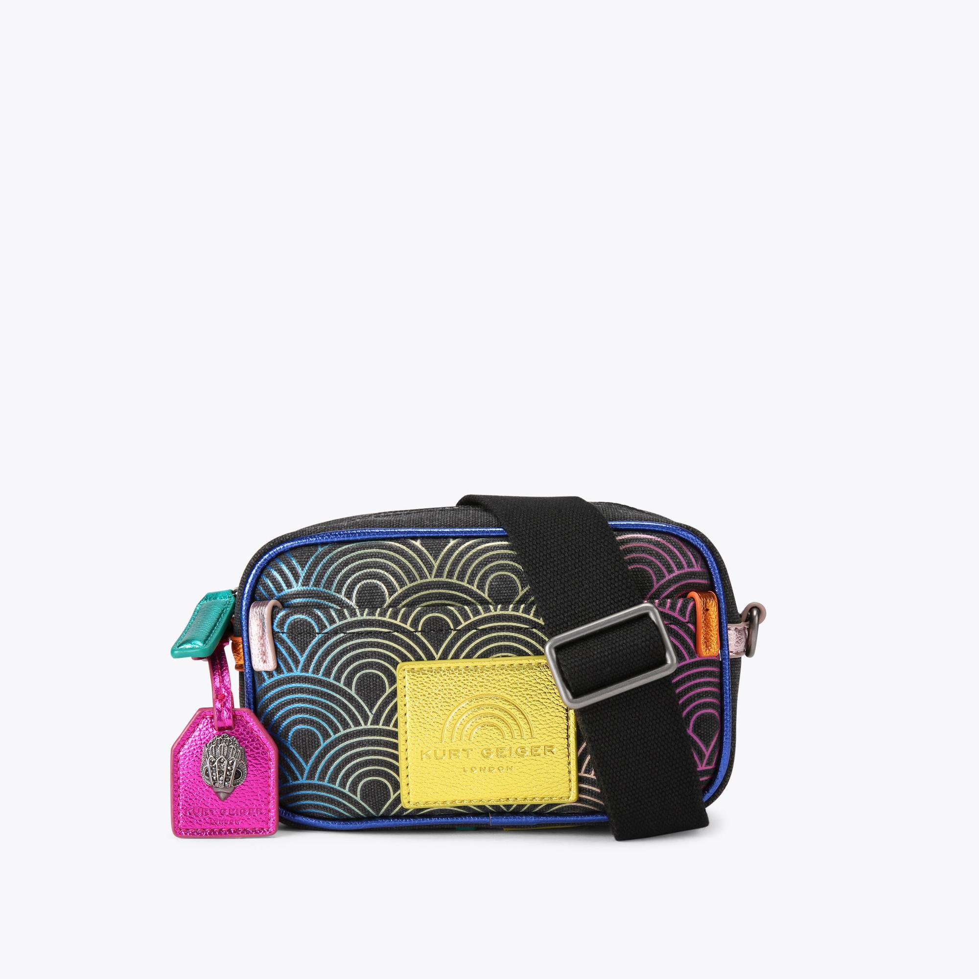 Kurt Geiger Women's Camera Bag Black Fabric Southbank