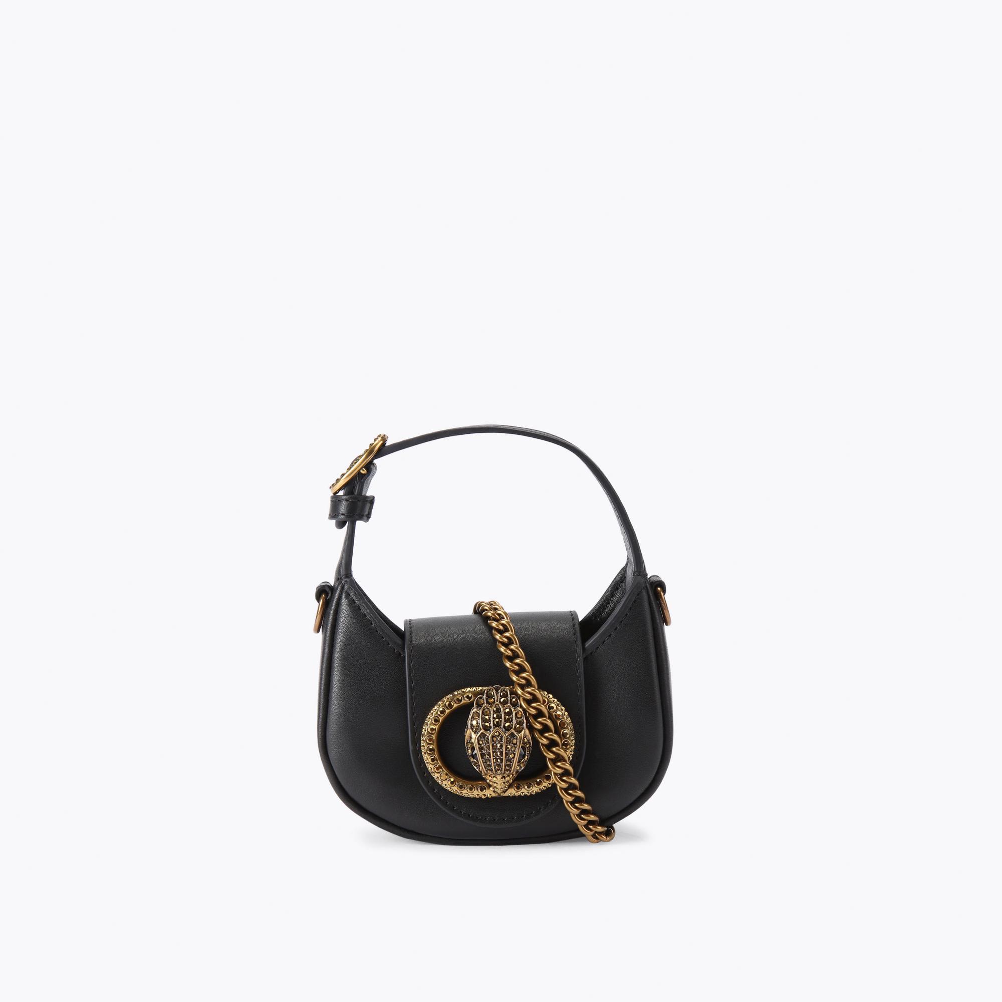 Kurt Geiger Women's Hobo Bag Black Leather Chelsea
