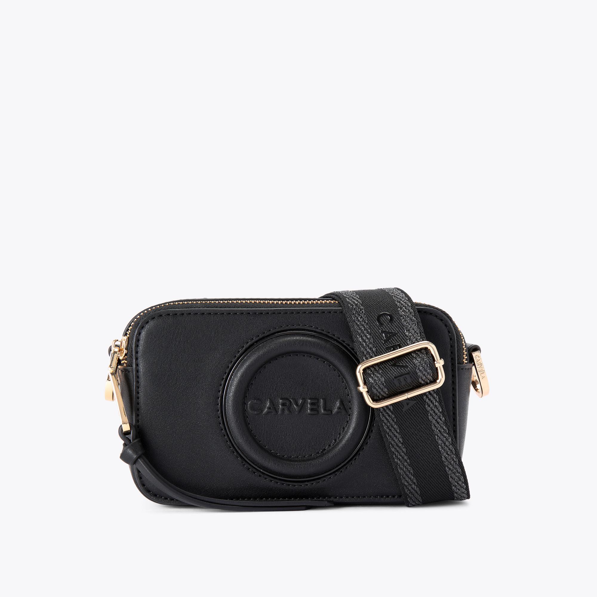 Carvela Women's Cross Body Bag Black Mini Roma