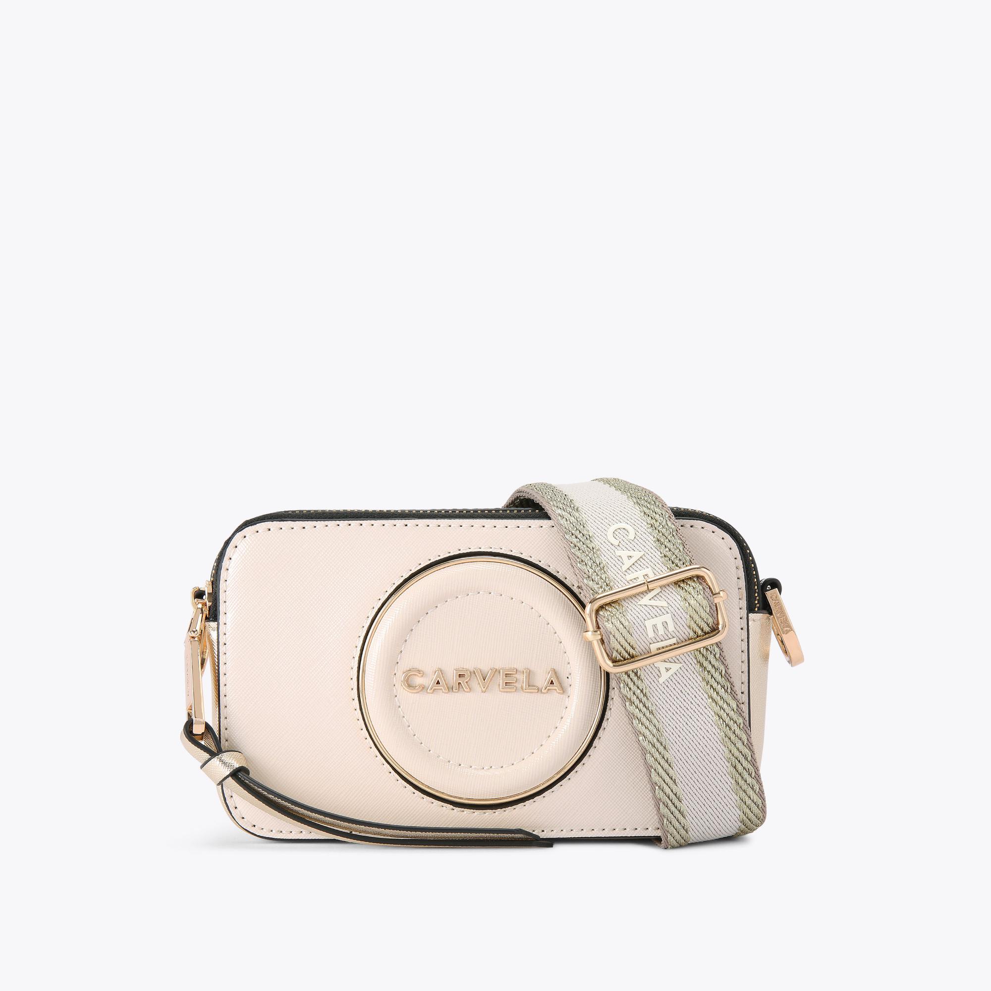 Carvela Women's Camera Bag Bone Combination Mini Roma