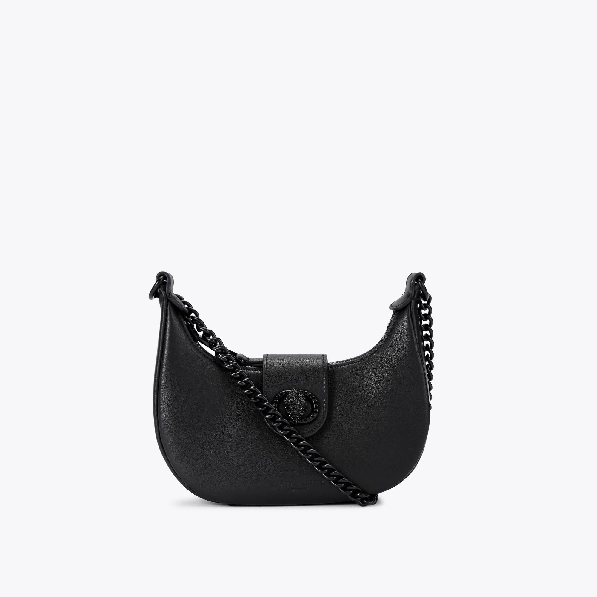 Kurt Geiger London Small Chelsea Drench Hobo Bag - Black Cross Body Bag