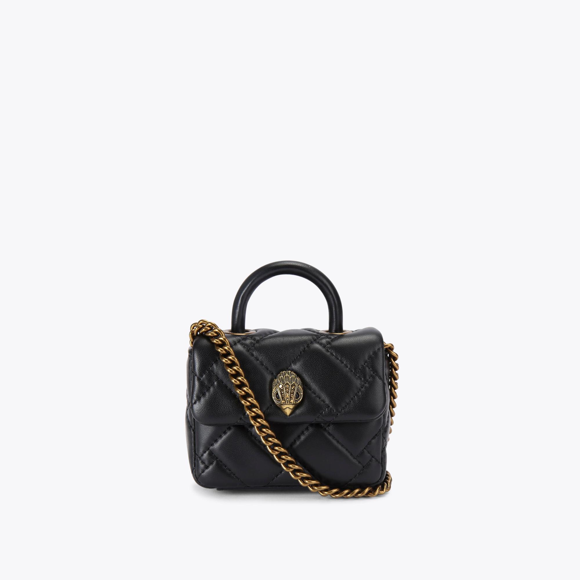 Kurt Geiger Women's Mini Bag Black Leather Kensington