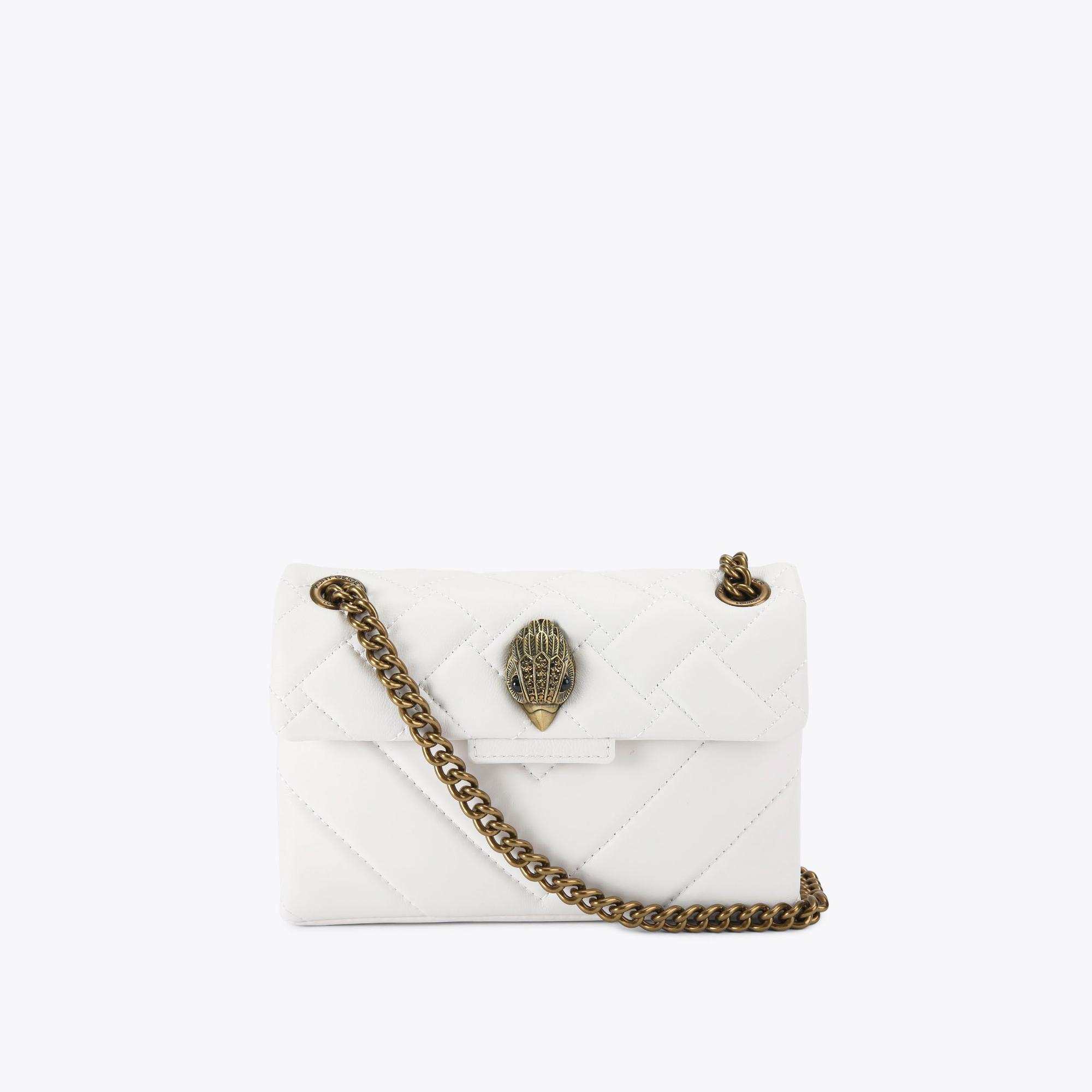 Kurt Geiger Women's Mini Bag White Leather Kensington