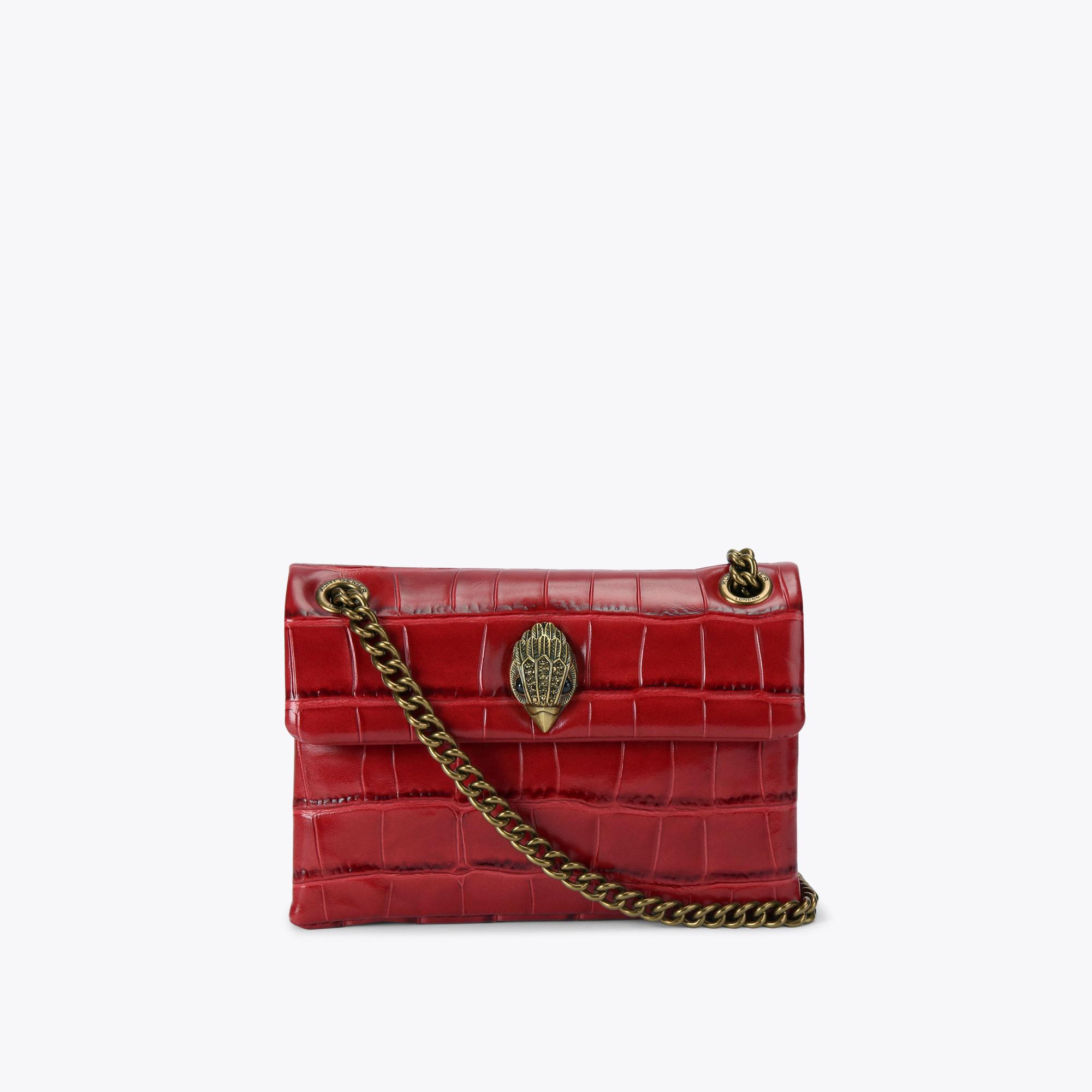 Kurt Geiger Women's Mini Bag Red Leather Kensington