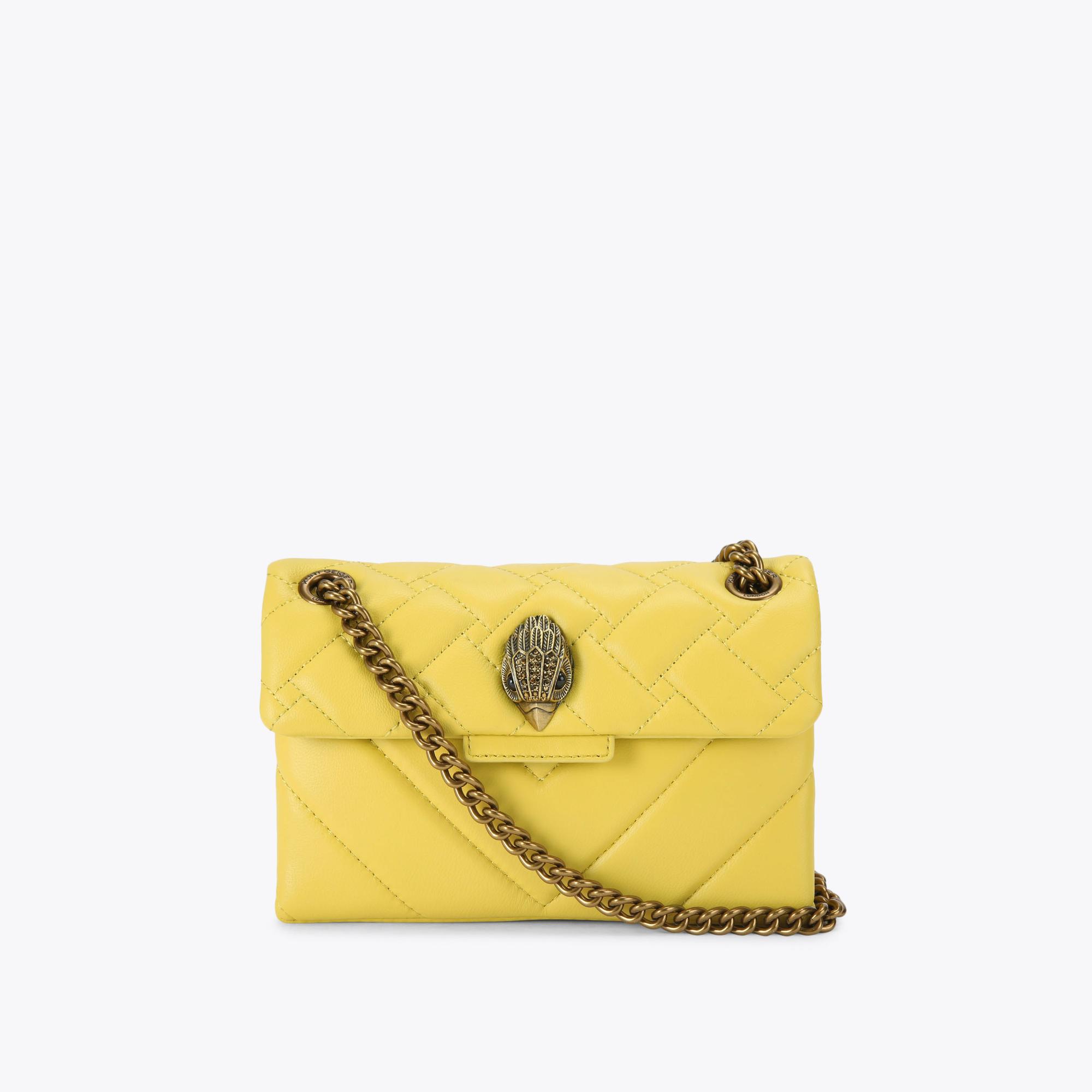 Kurt Geiger Women's Mini Bag Yellow Leather Kensington