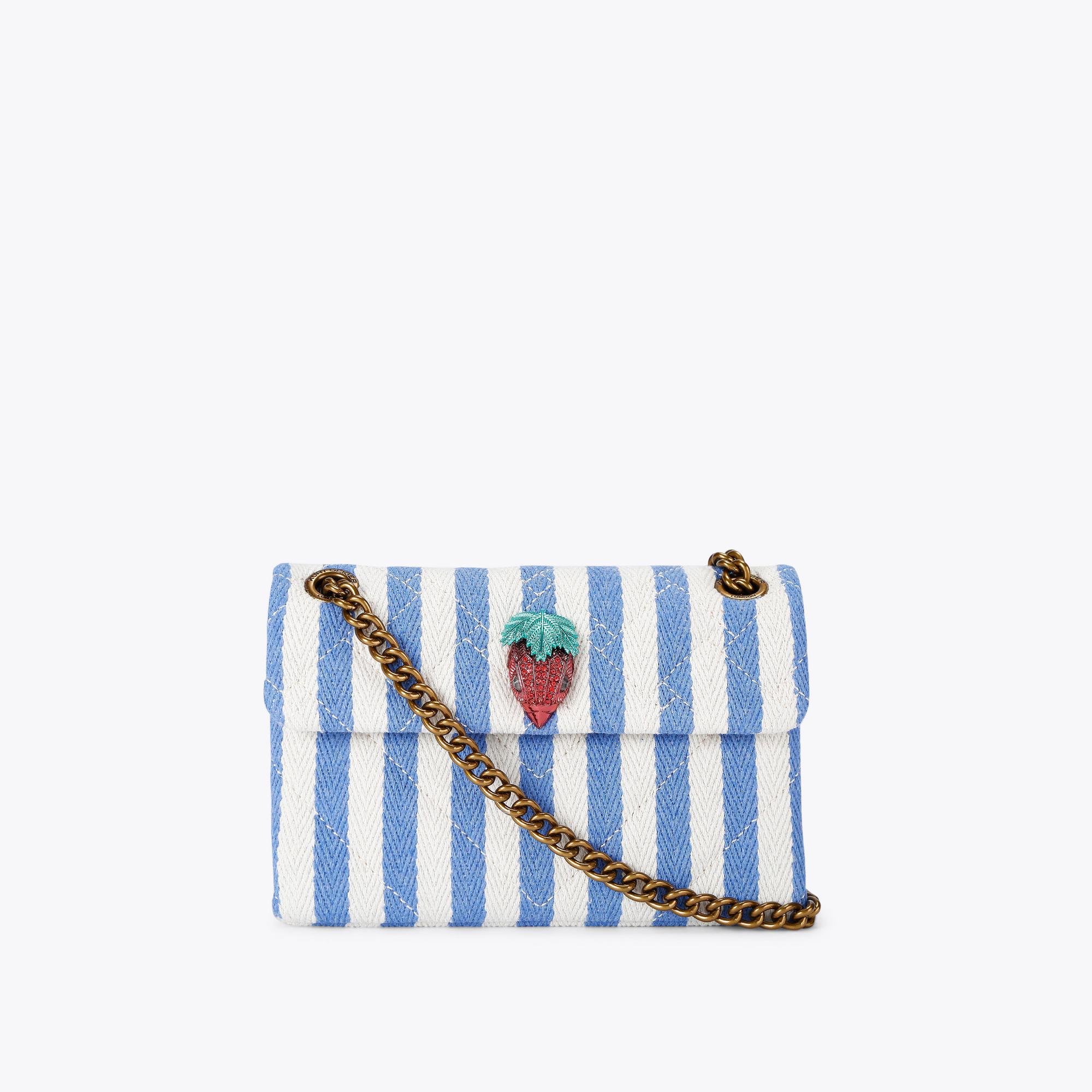 Kurt Geiger Women's Mini Bag Blue Fabric Mini Kensington