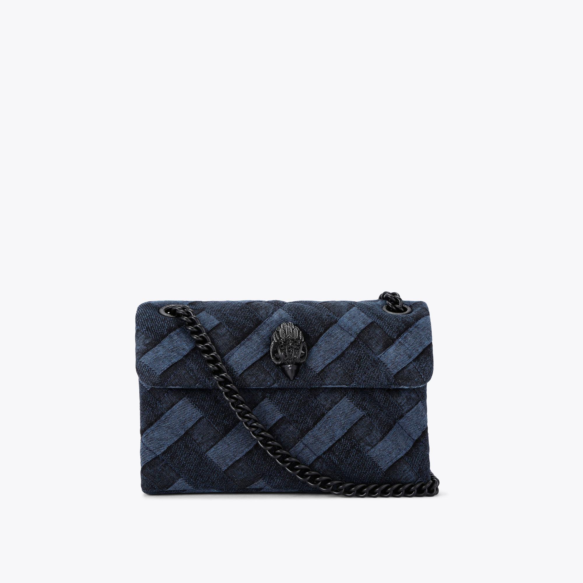 Kurt Geiger Women's Mini Bag Blue Denim Fabric Kensington
