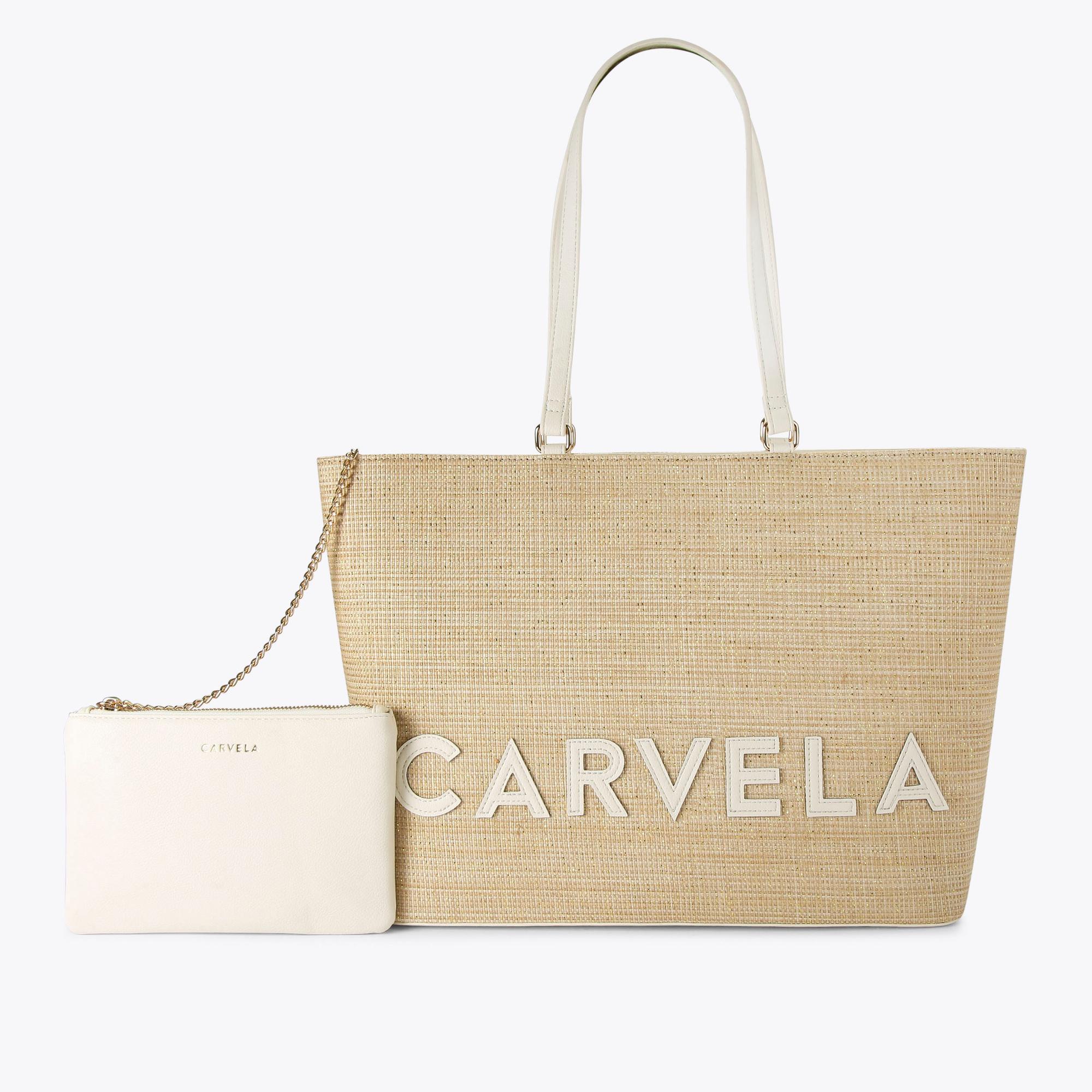 Carvela Frame Winged Shopper Bag - Beige Tote Shopper Bag