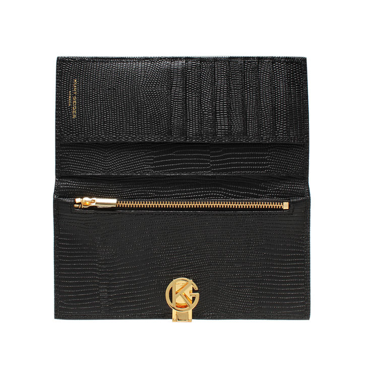 Leather Logo Wallet Black Purse By Kurt Geiger London 