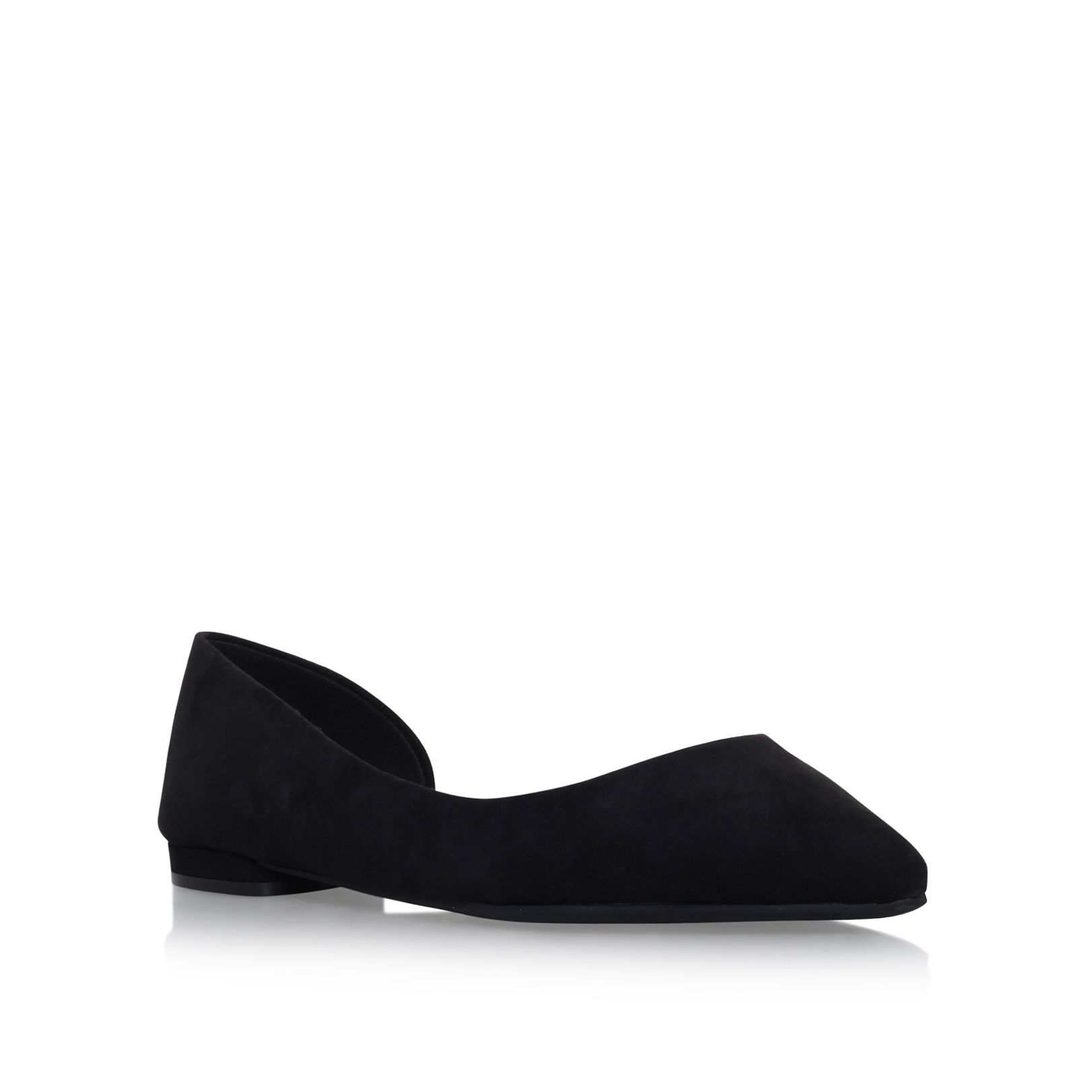 black low heel flats
