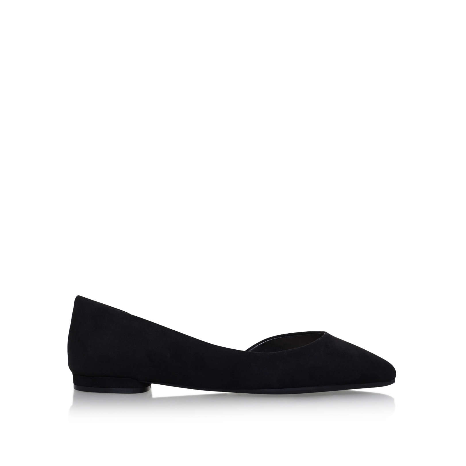black low heel flats