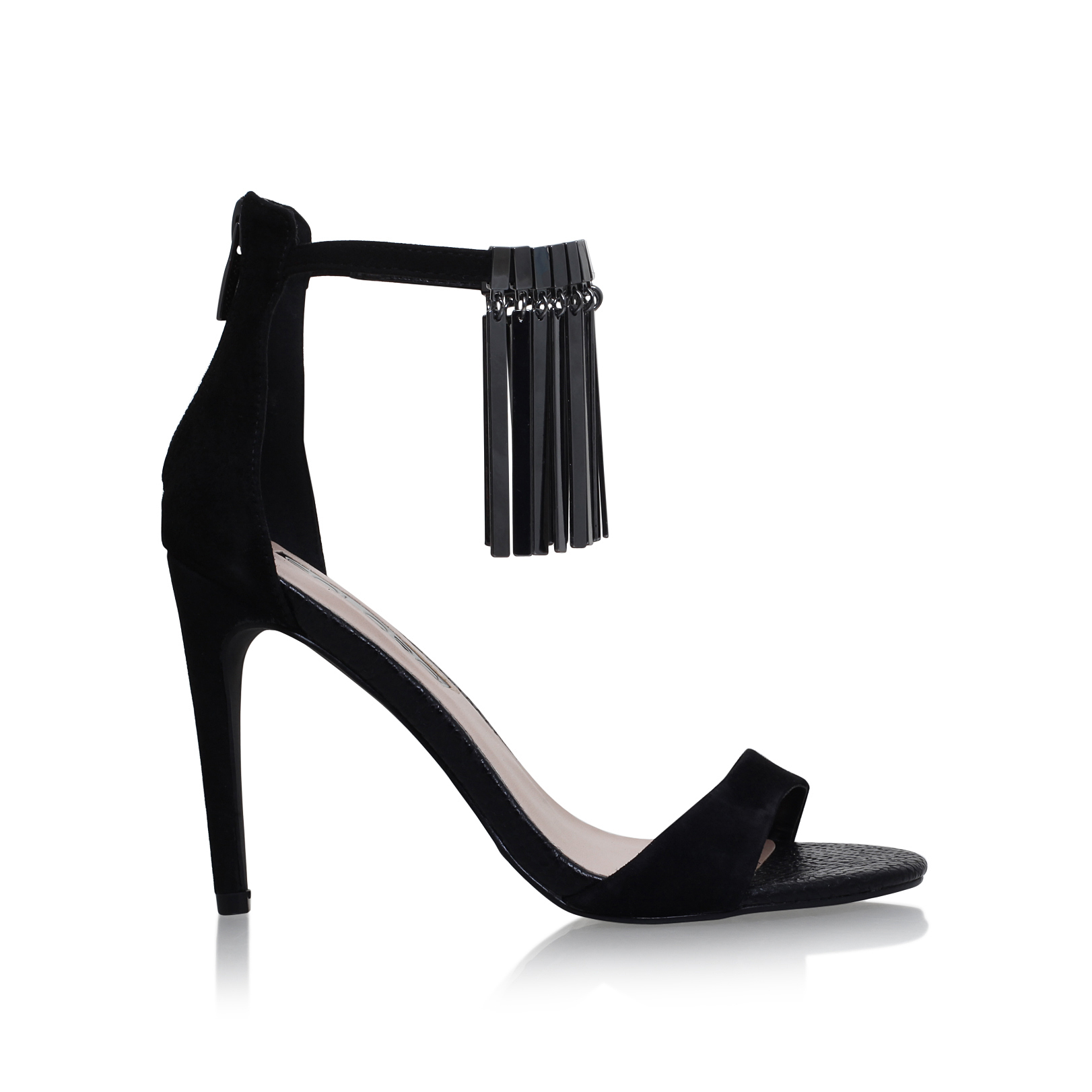 GILL Soloro Gill Black Combination Leather High Heel Occasion Shoes by ...