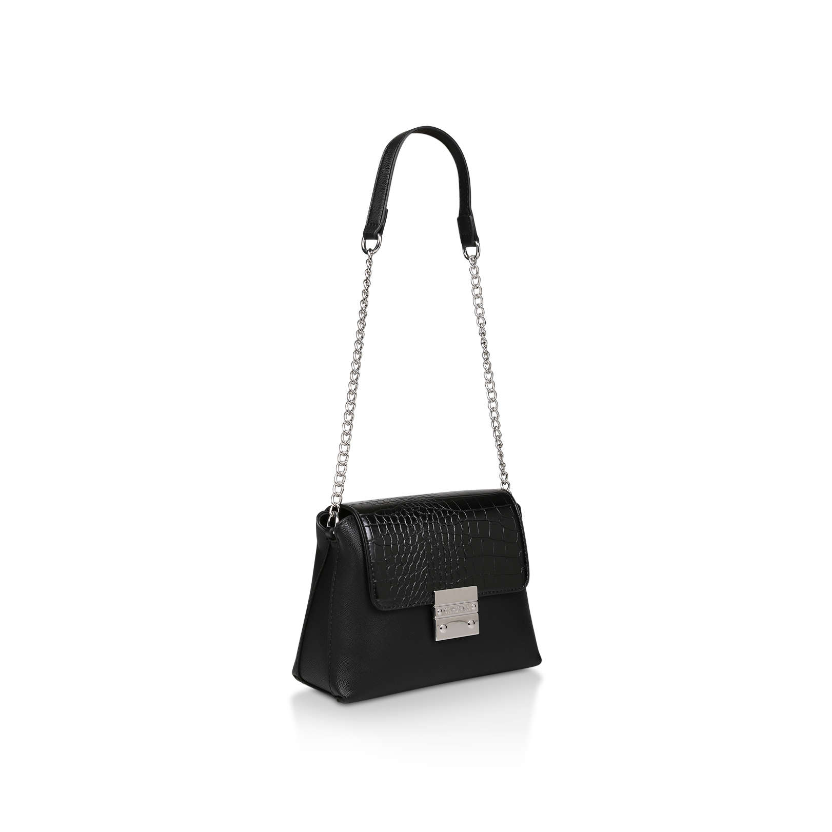 carvela black shoulder bag