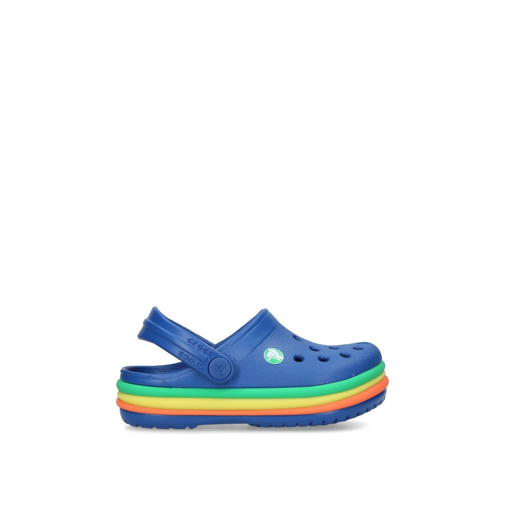 crocs cb rainbow band clog