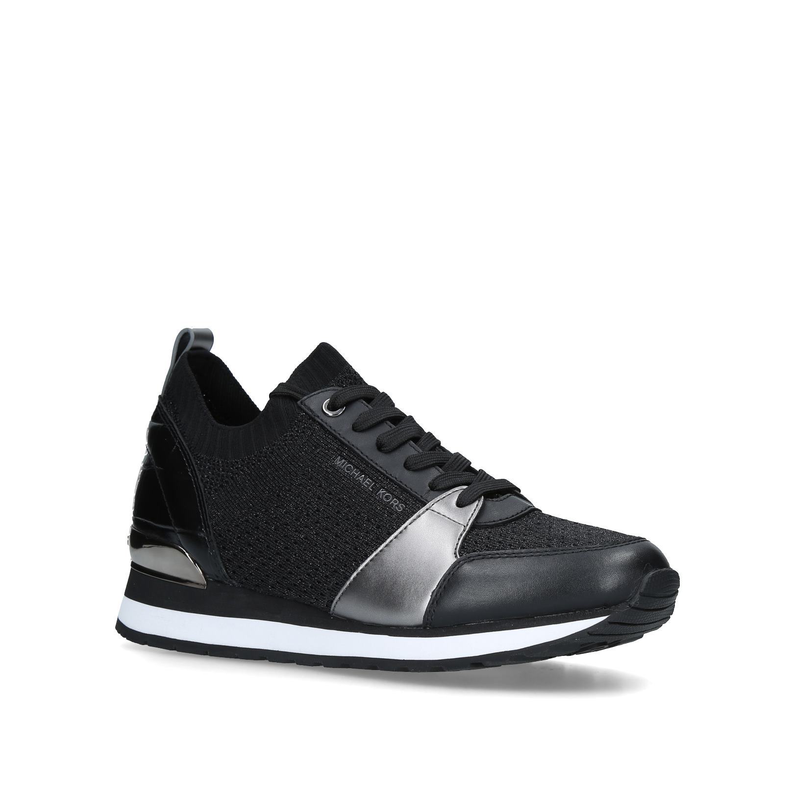michael kors billie knit trainer black