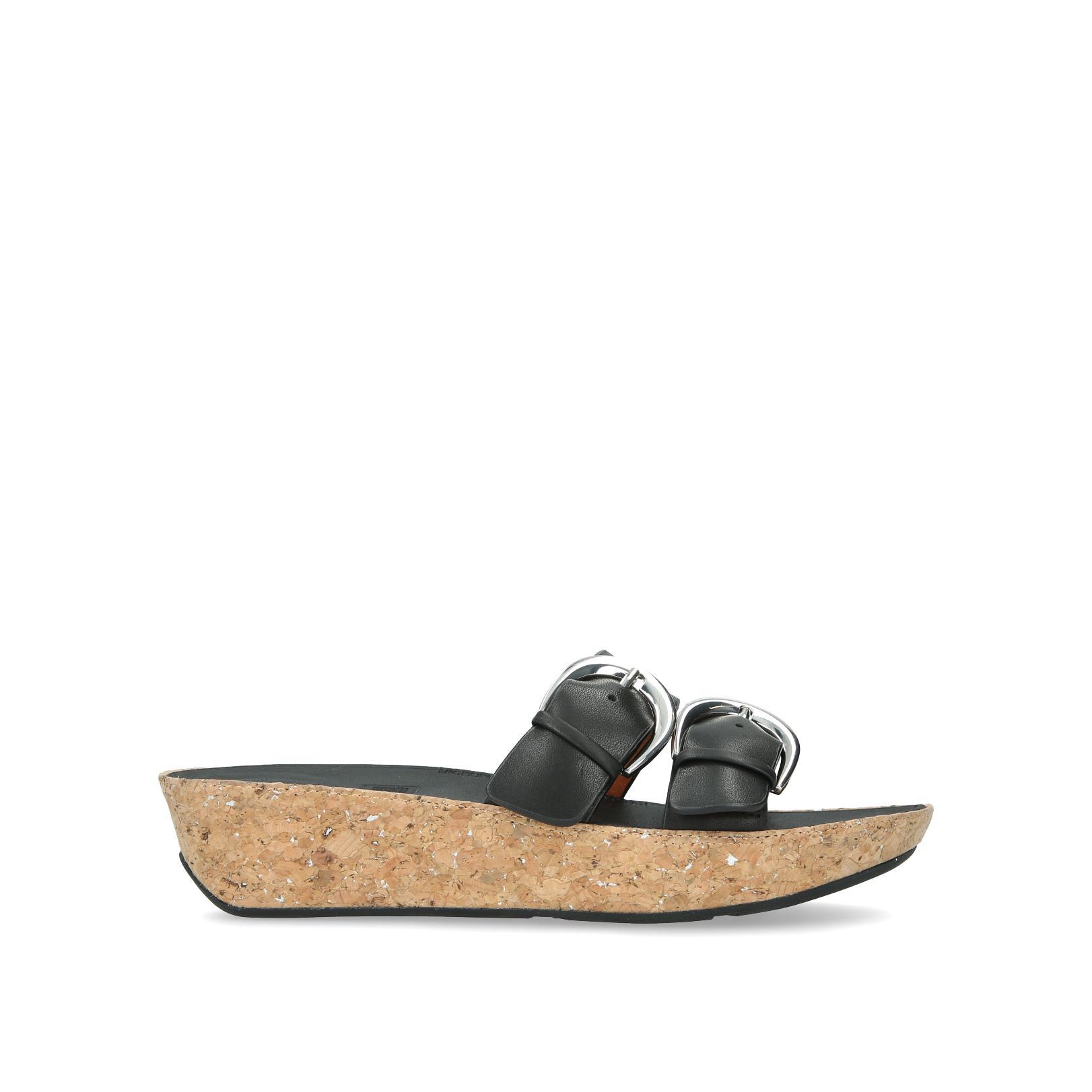 fitflop duo buckle slide sandals