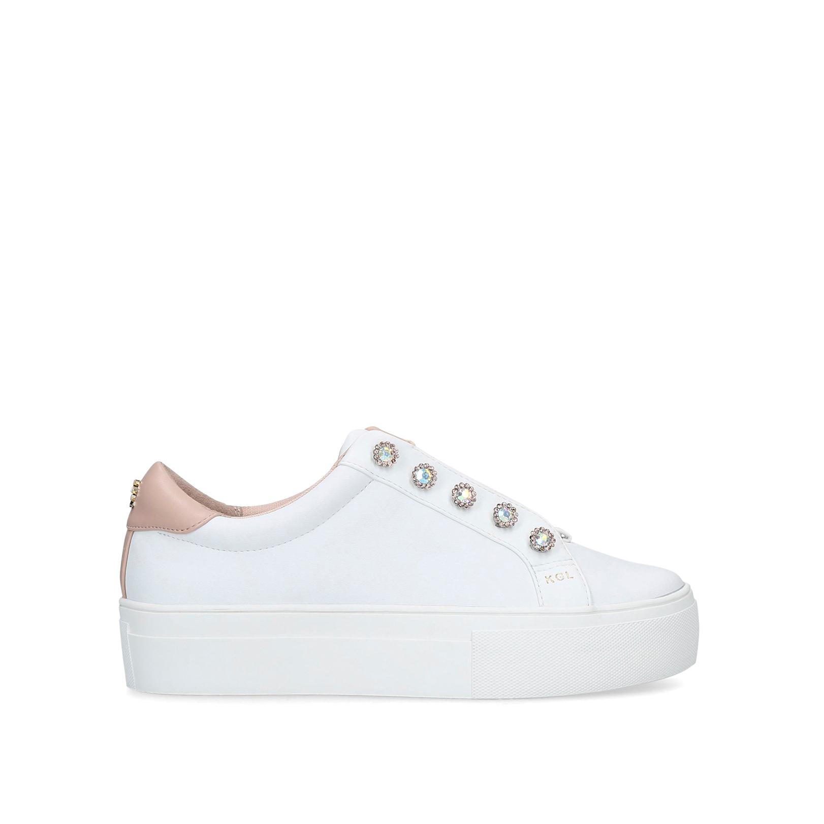 kurt geiger womens white trainers