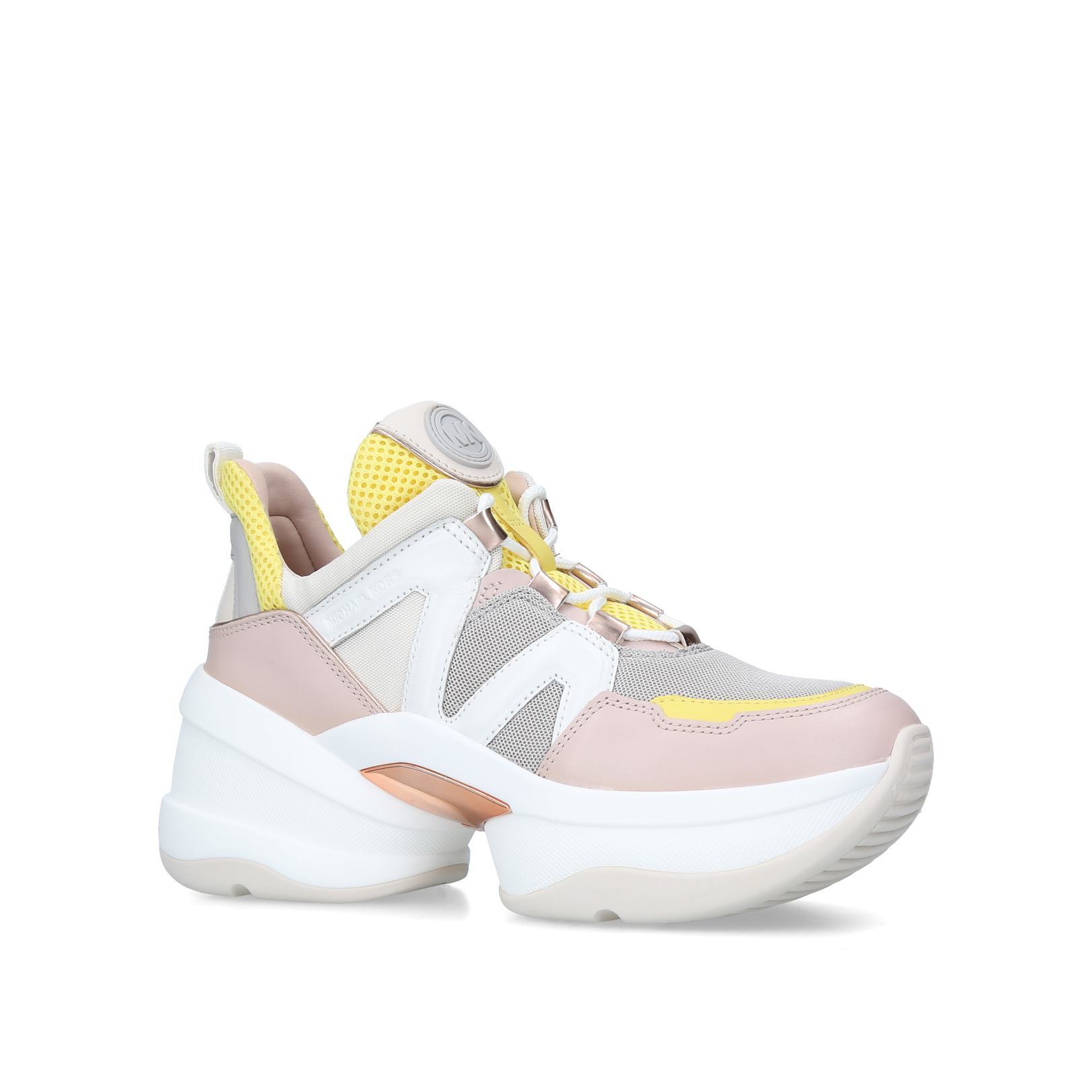 michael kors olympia logo jacquard trainer