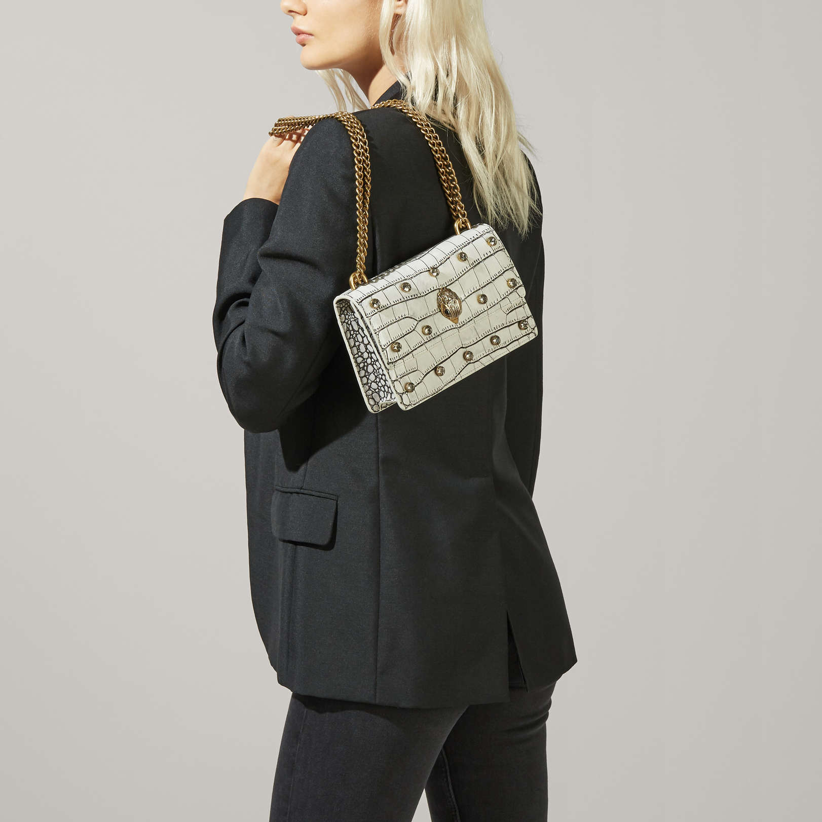 kurt geiger croc bag