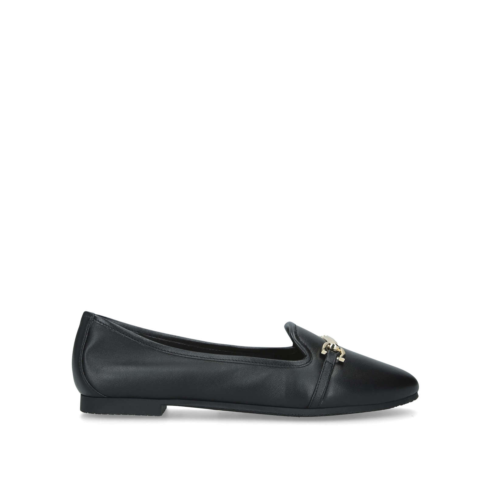 carvela black flat shoes
