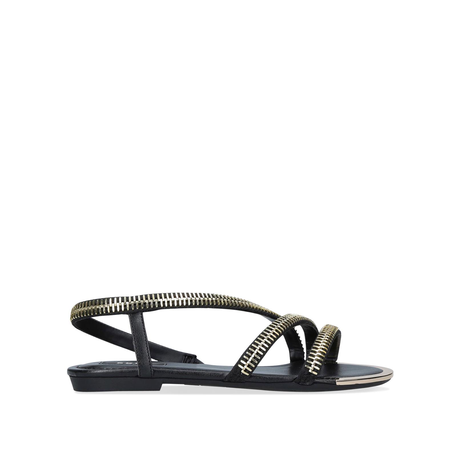 dkny black sandals