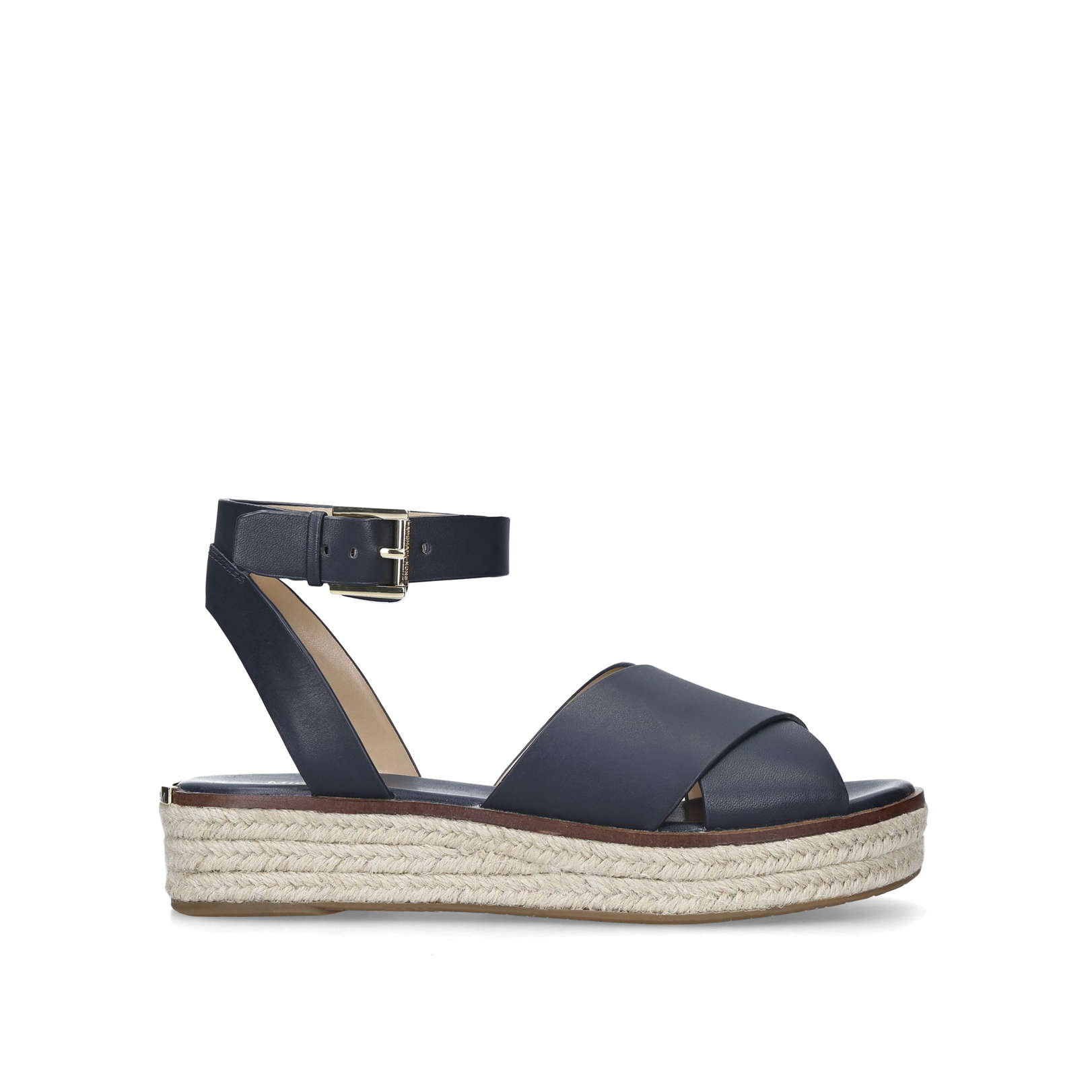 navy michael kors sandals