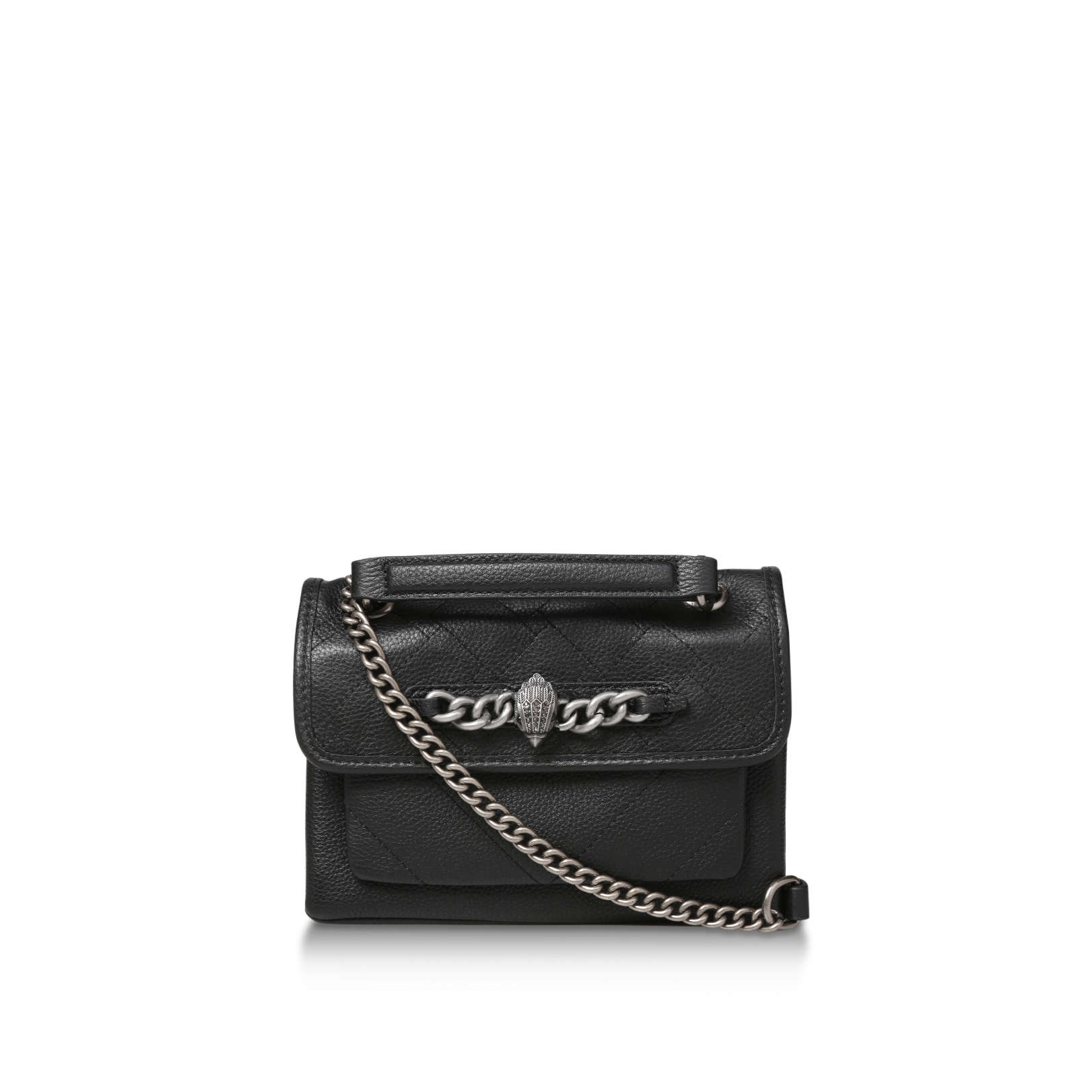 kurt geiger black leather chelsea bag