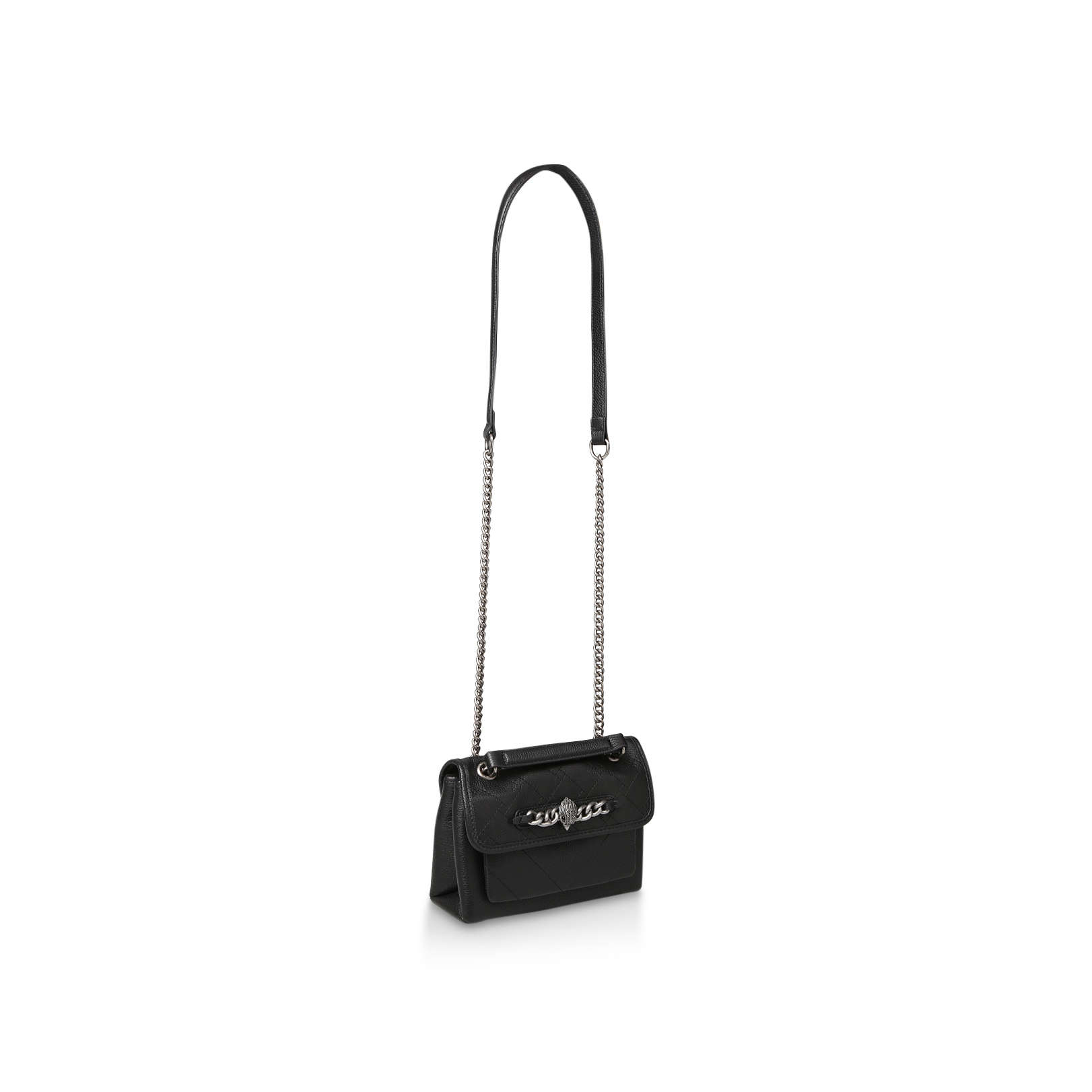 kurt geiger black leather chelsea bag