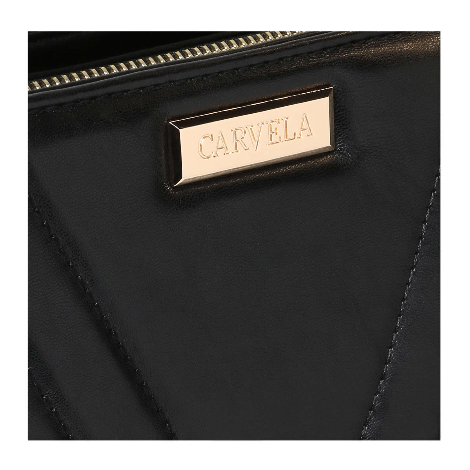 carvela black quilted bag