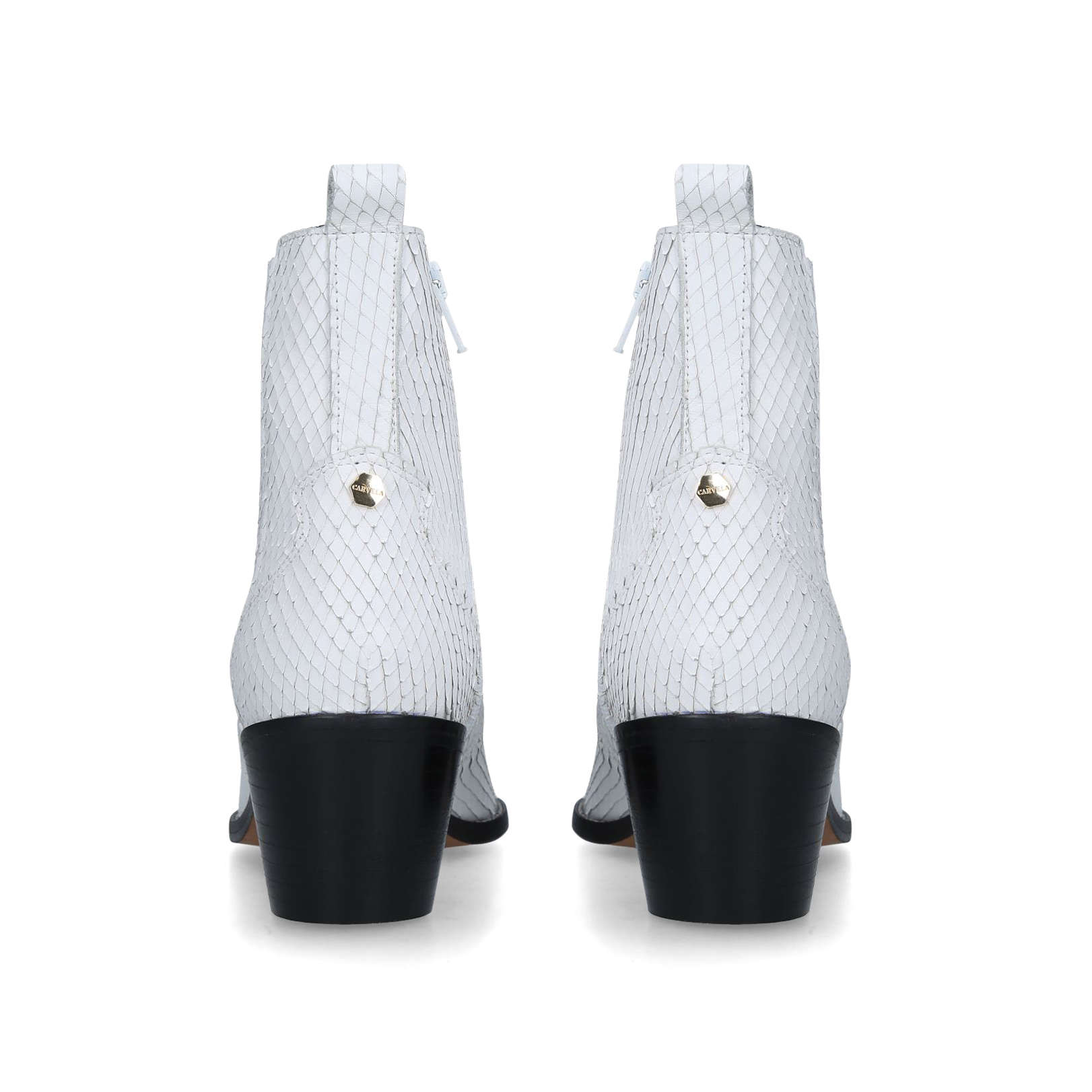 carvela white ankle boots