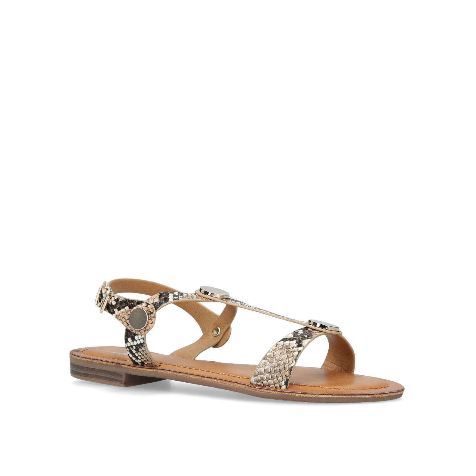 moda in pelle flat sandals