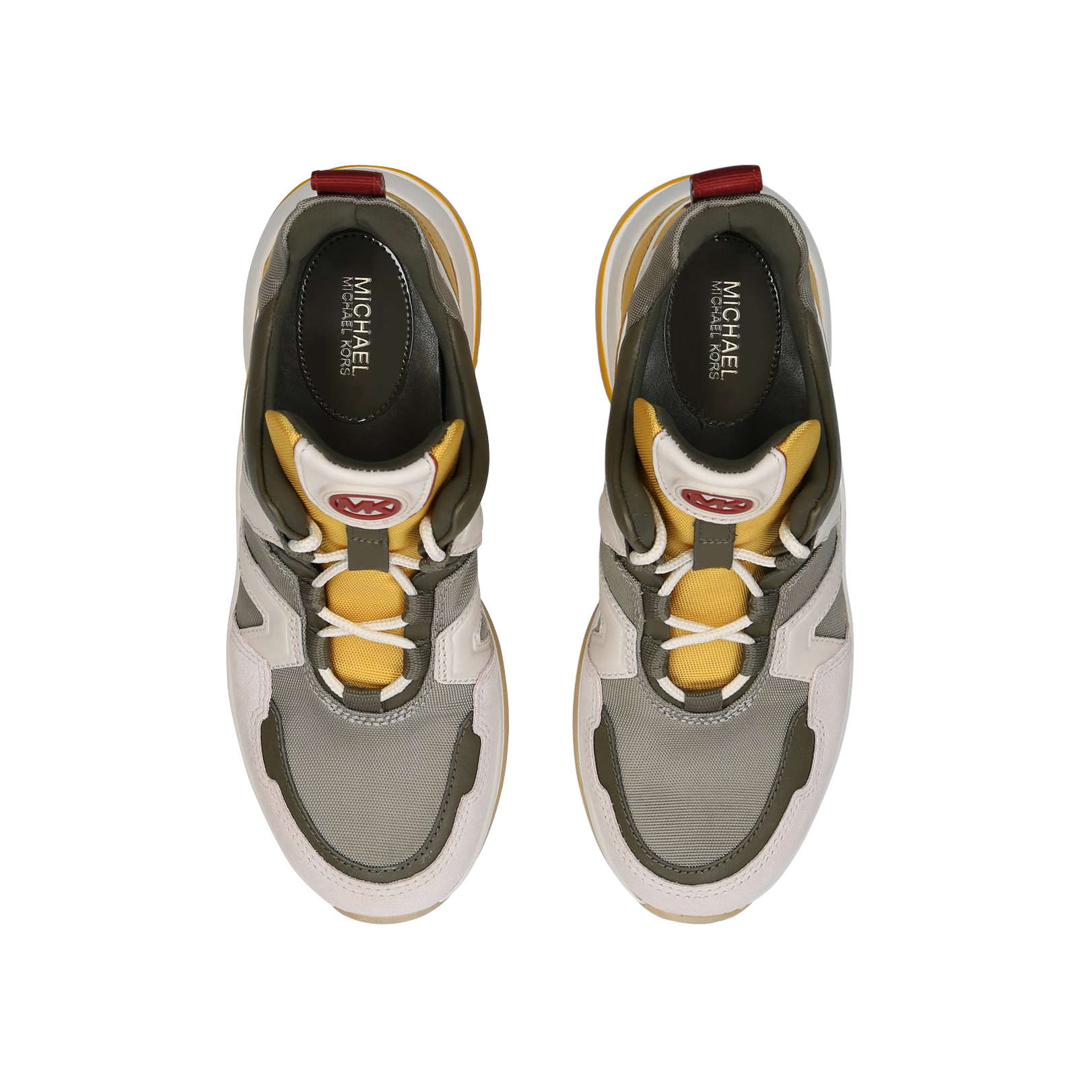 michael kors olympia logo jacquard trainer