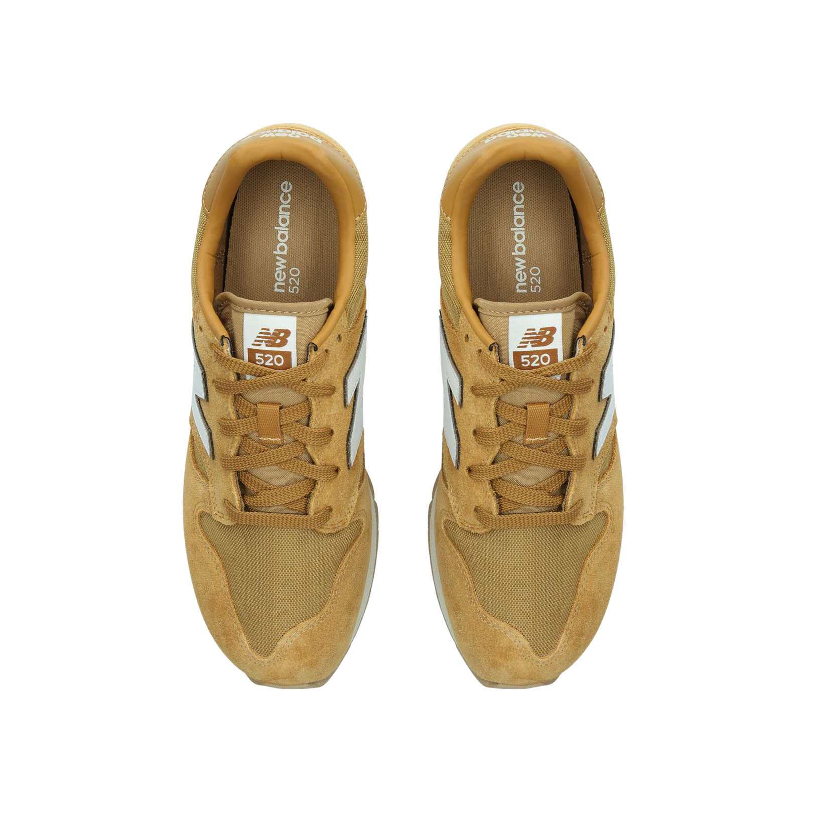 new balance yellow 520 suede trainers