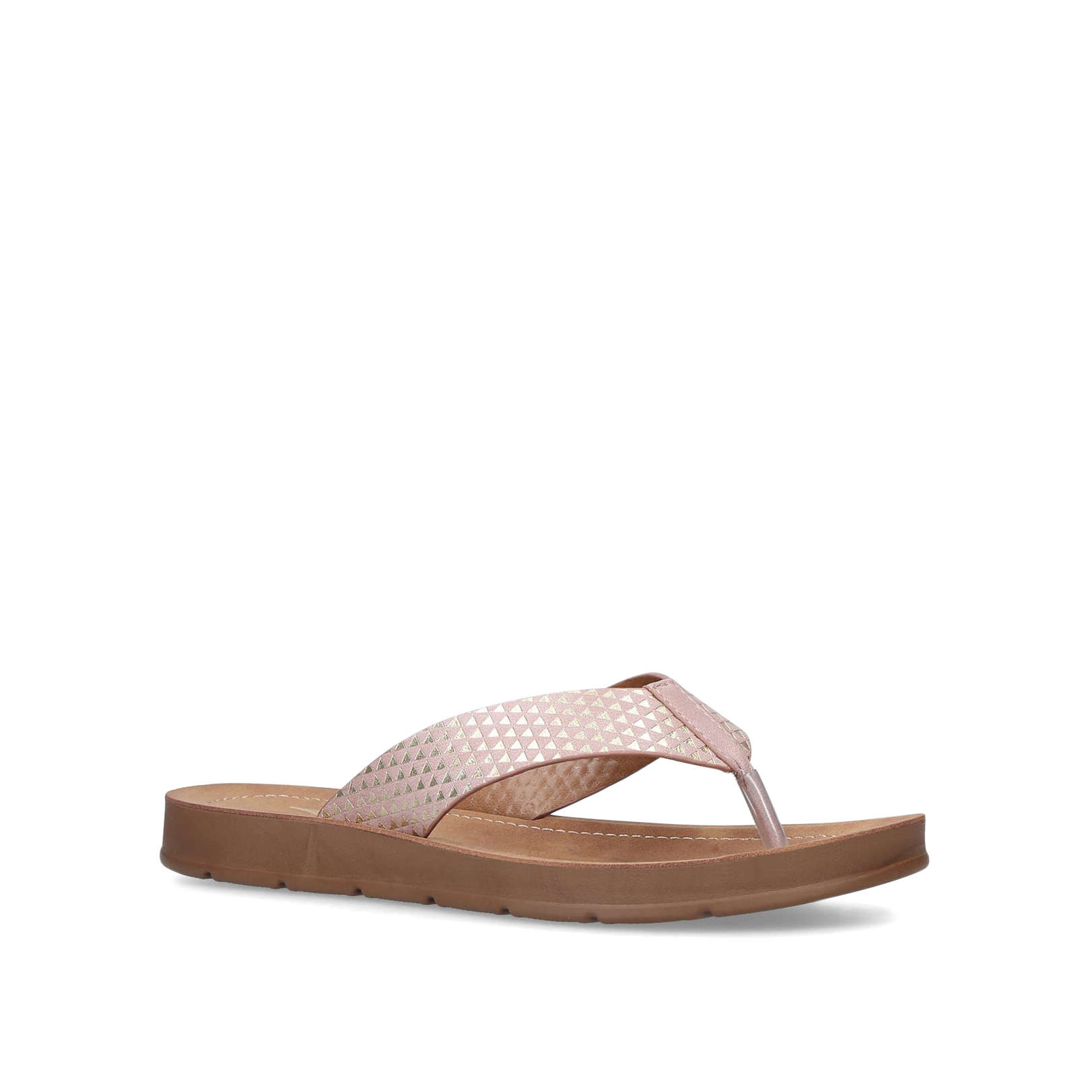 moda in pelle flat sandals