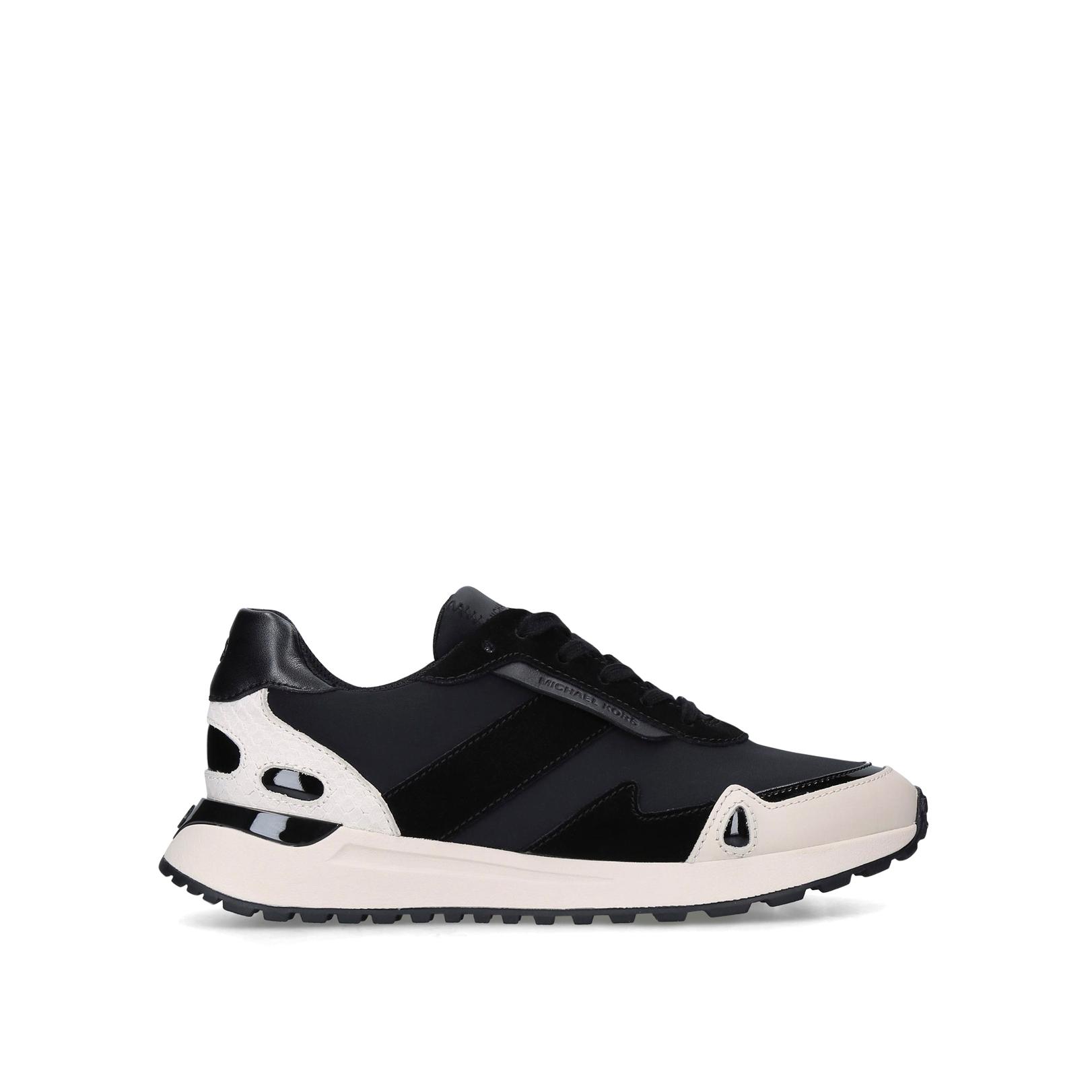 monroe mesh and leather trainer