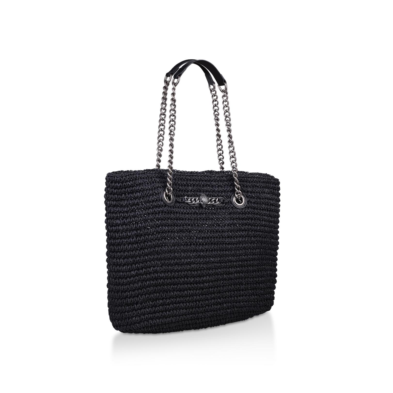 kurt geiger black leather chelsea bag