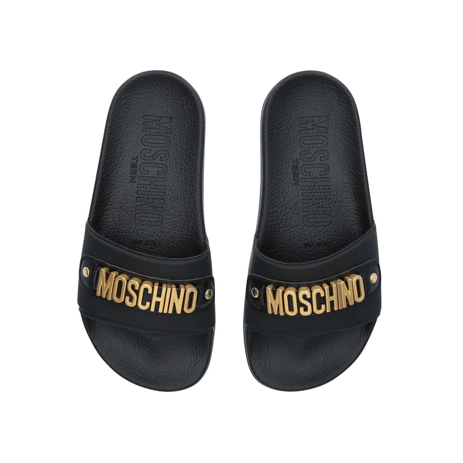 moschino slides on sale