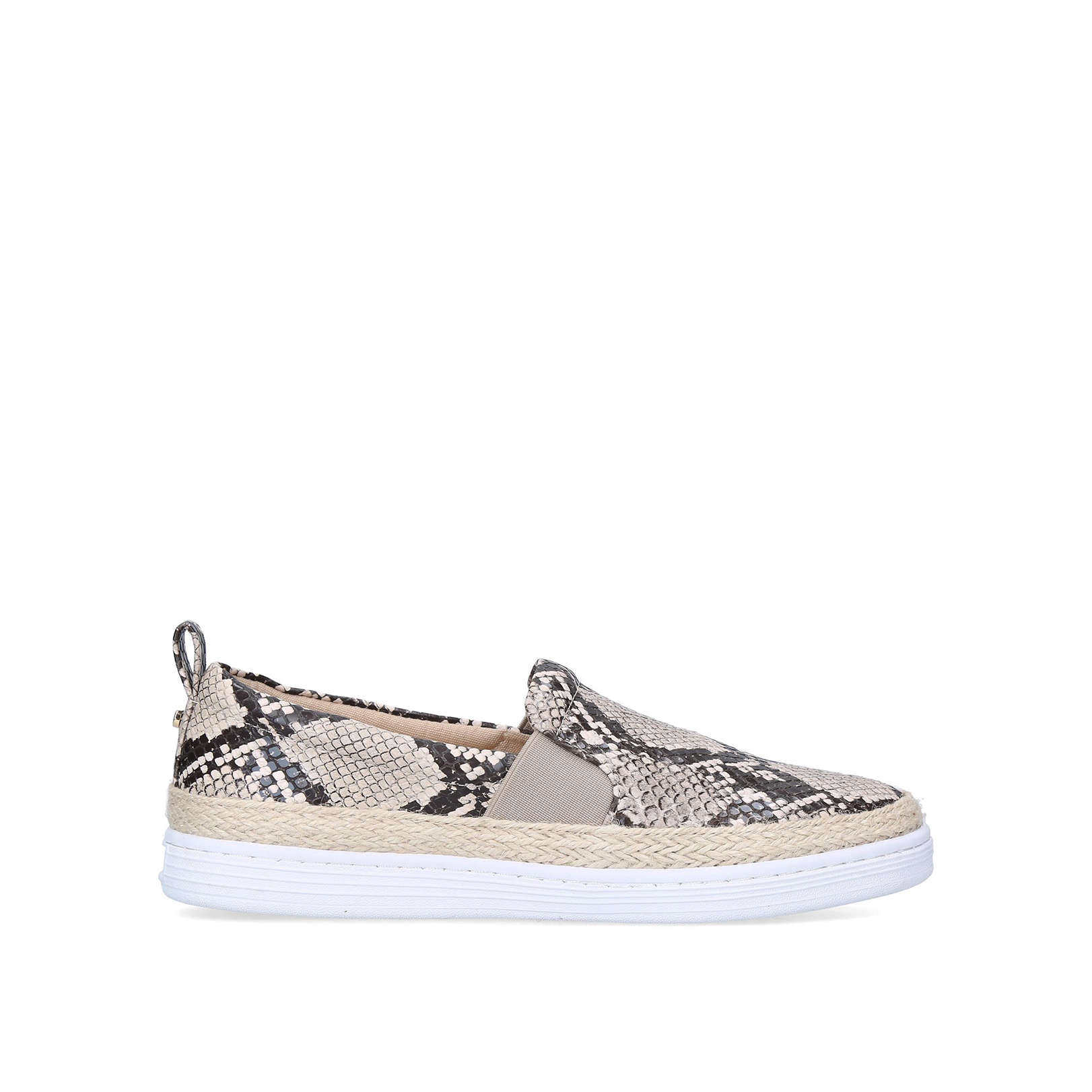 carvela snake print trainers