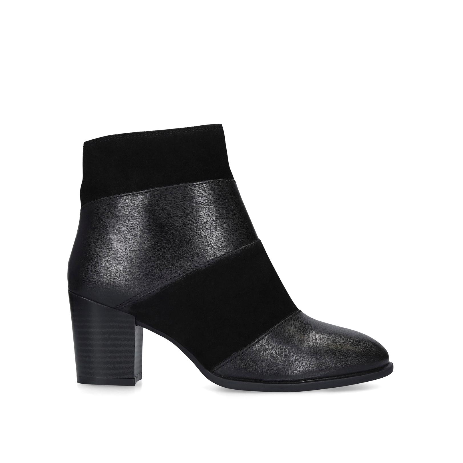 lotus black ankle boots