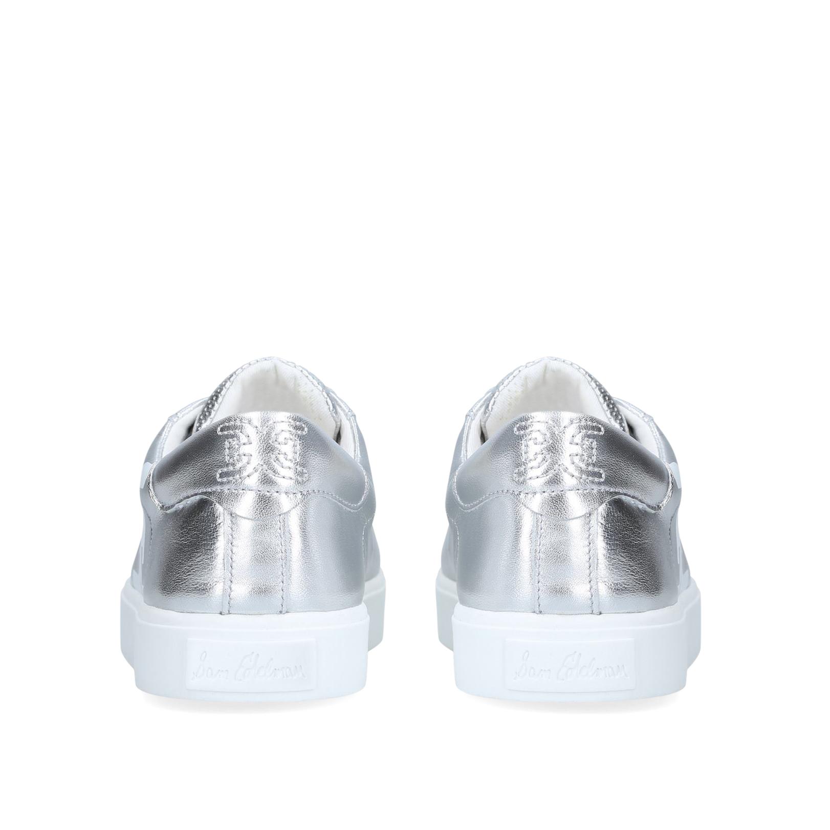 sam edelman silver sneakers