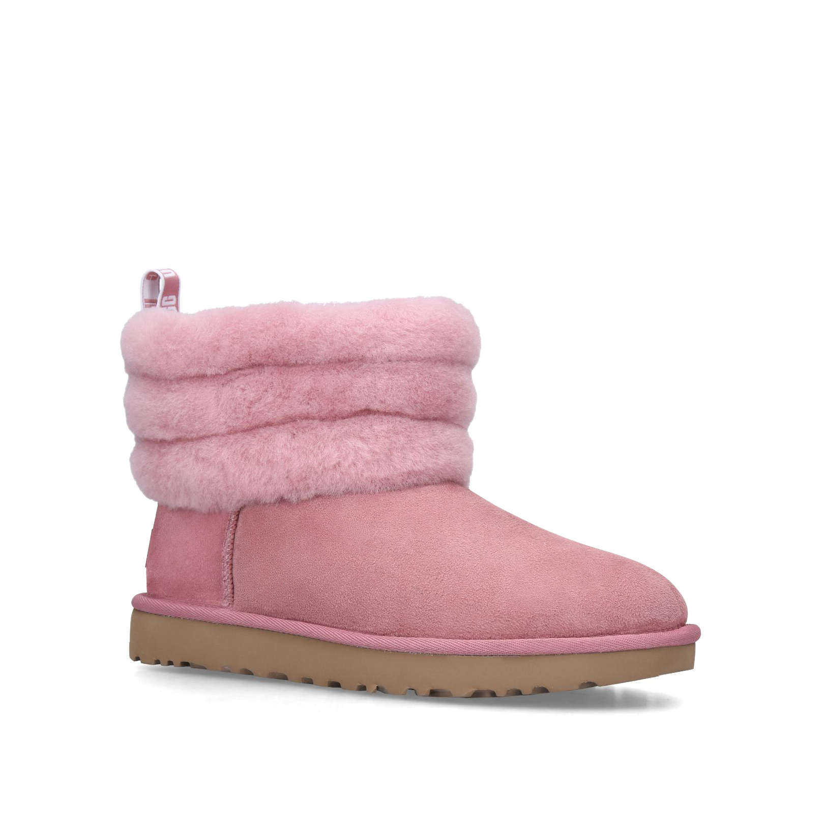 fluffy ugg boots pink