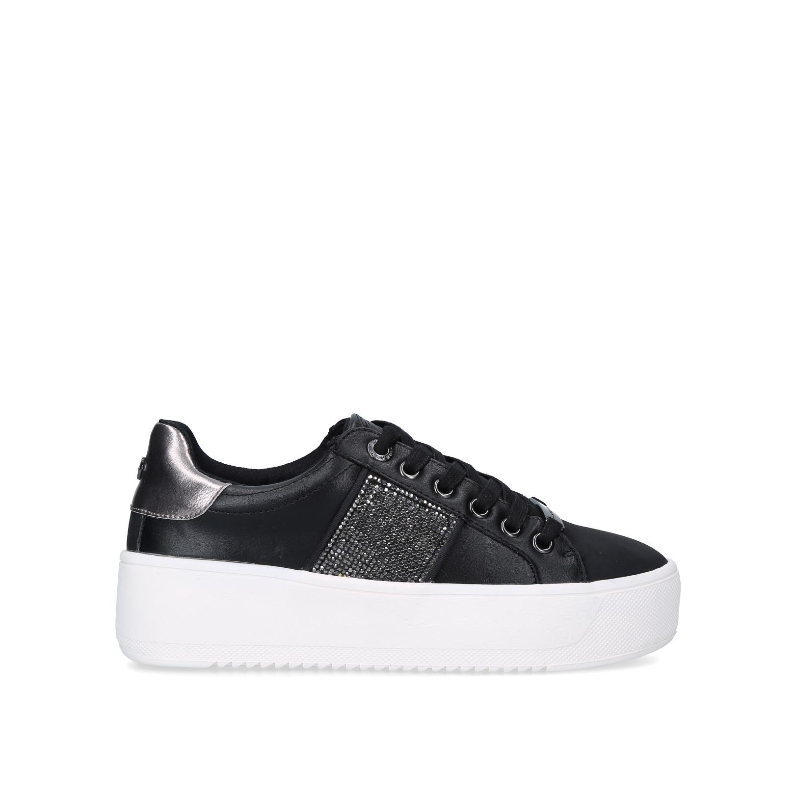 kg by kurt geiger chunky trainer in black