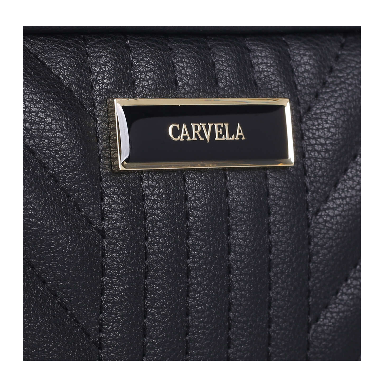 carvela black quilted bag