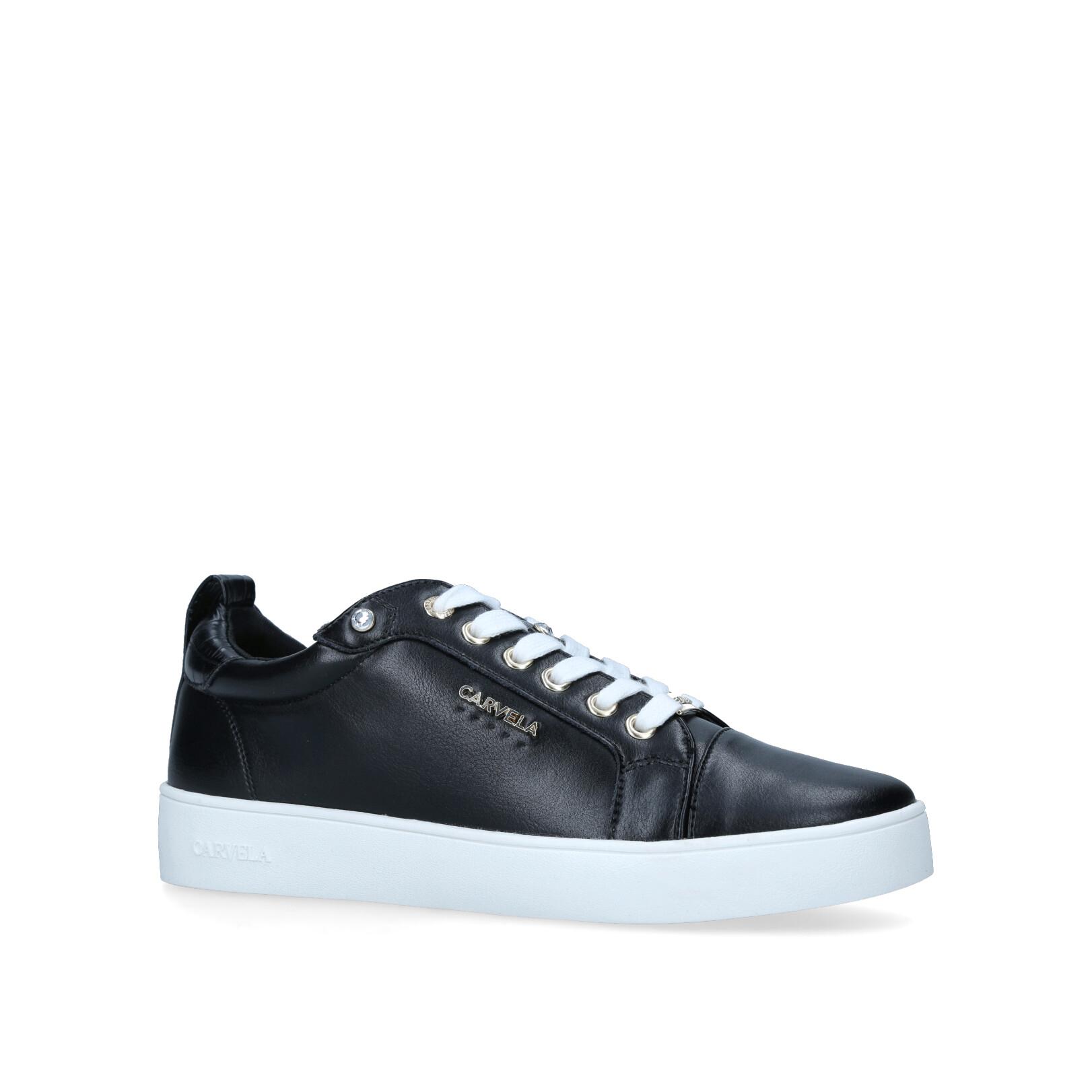 carvela joyful black trainers
