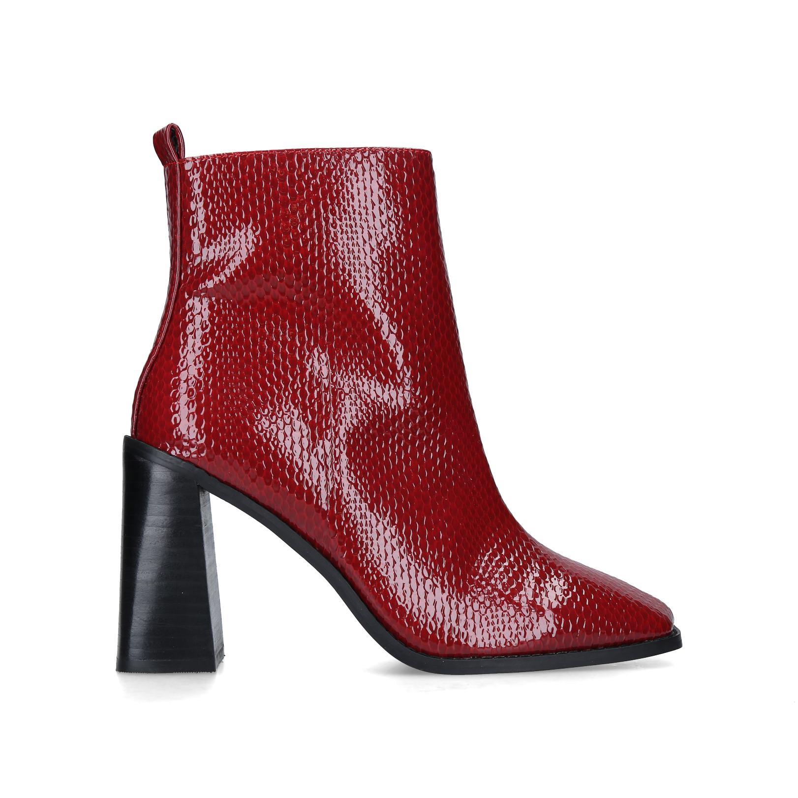 aldo red ankle boots