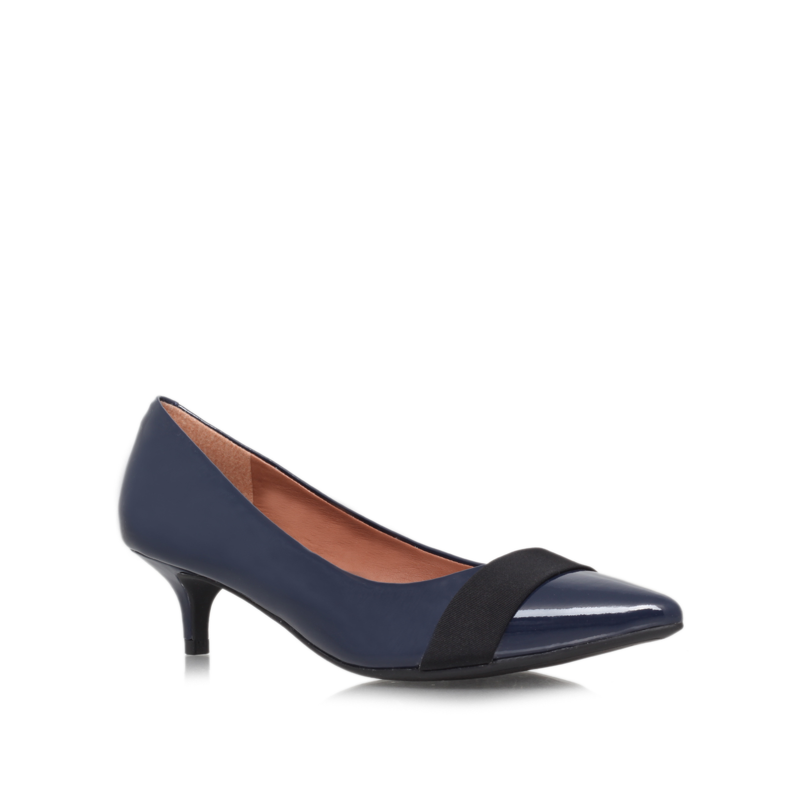 navy mid heel