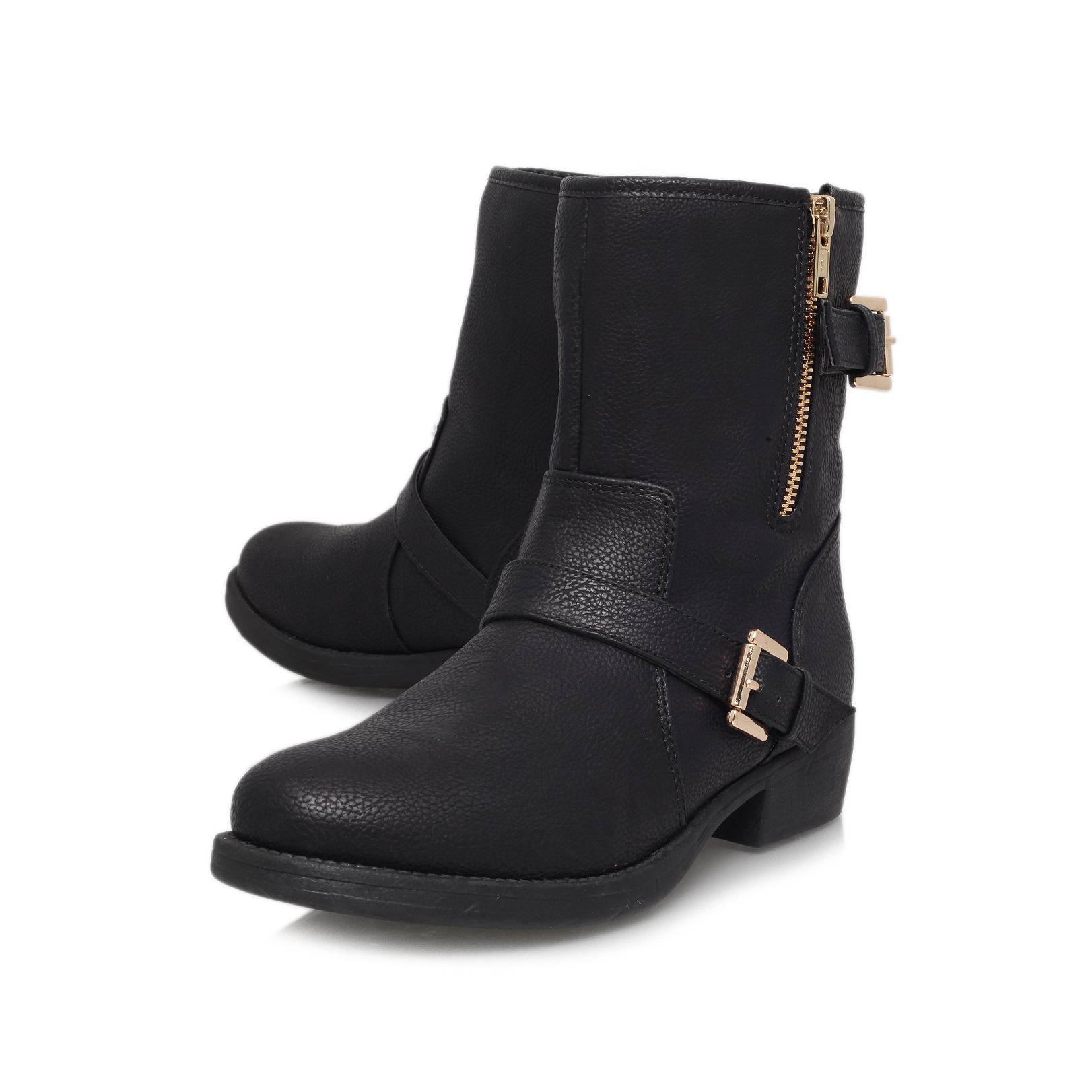 JUSTINE Miss KG Justine Black Ankle Boots by MISS KG